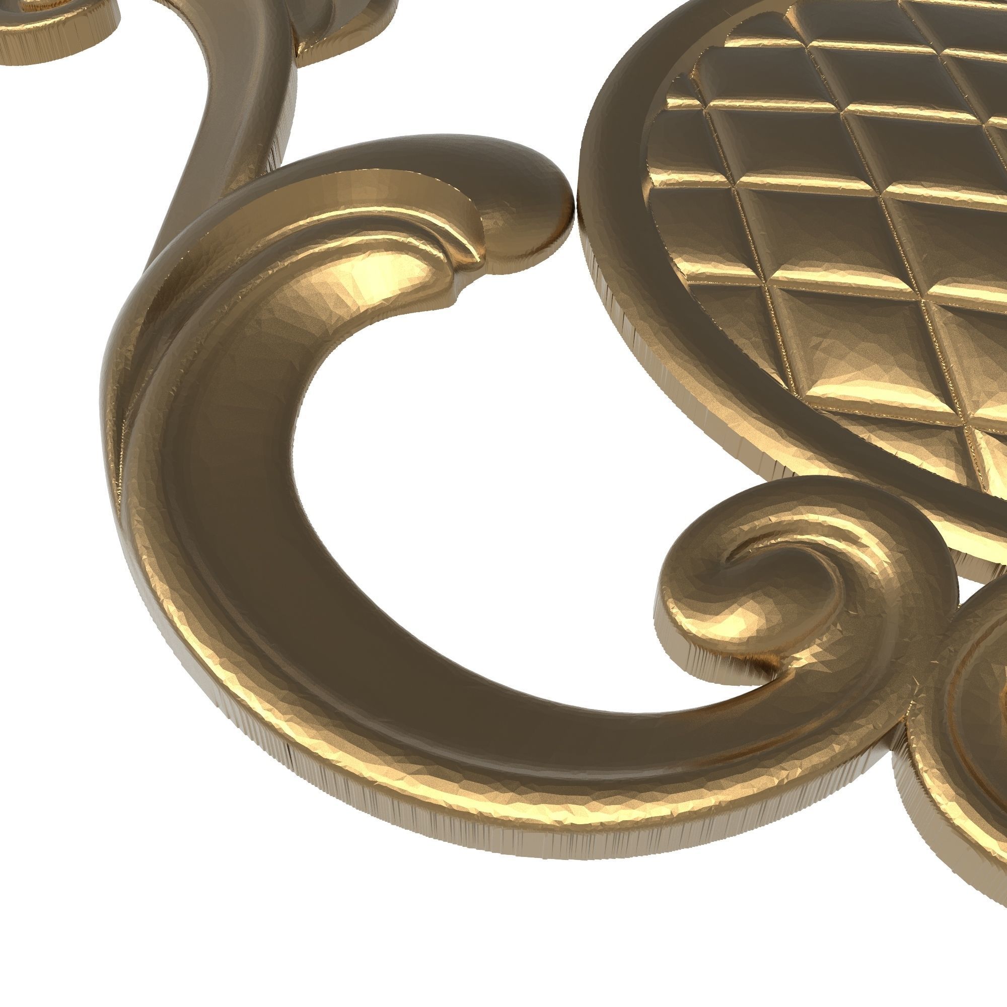 decorative pattern ready for 3D printing 3D model_6