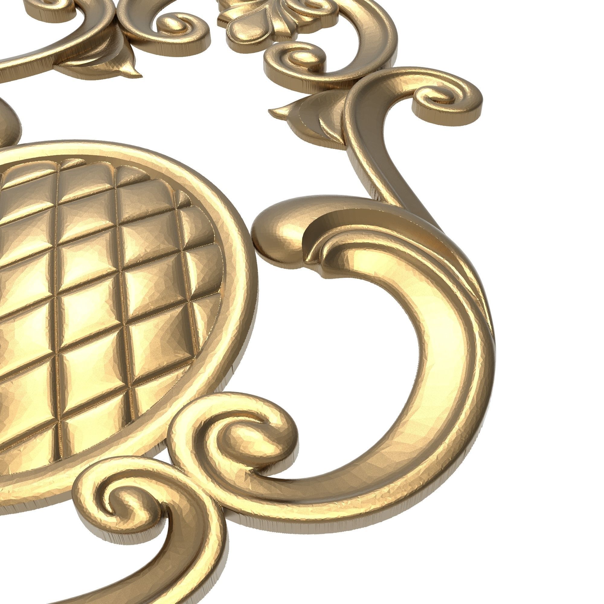 decorative pattern ready for 3D printing 3D model_3