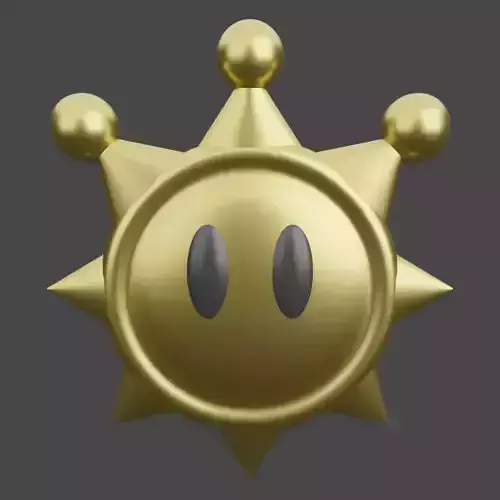Shine Sprite from Super Mario Sunshine Free 3D model