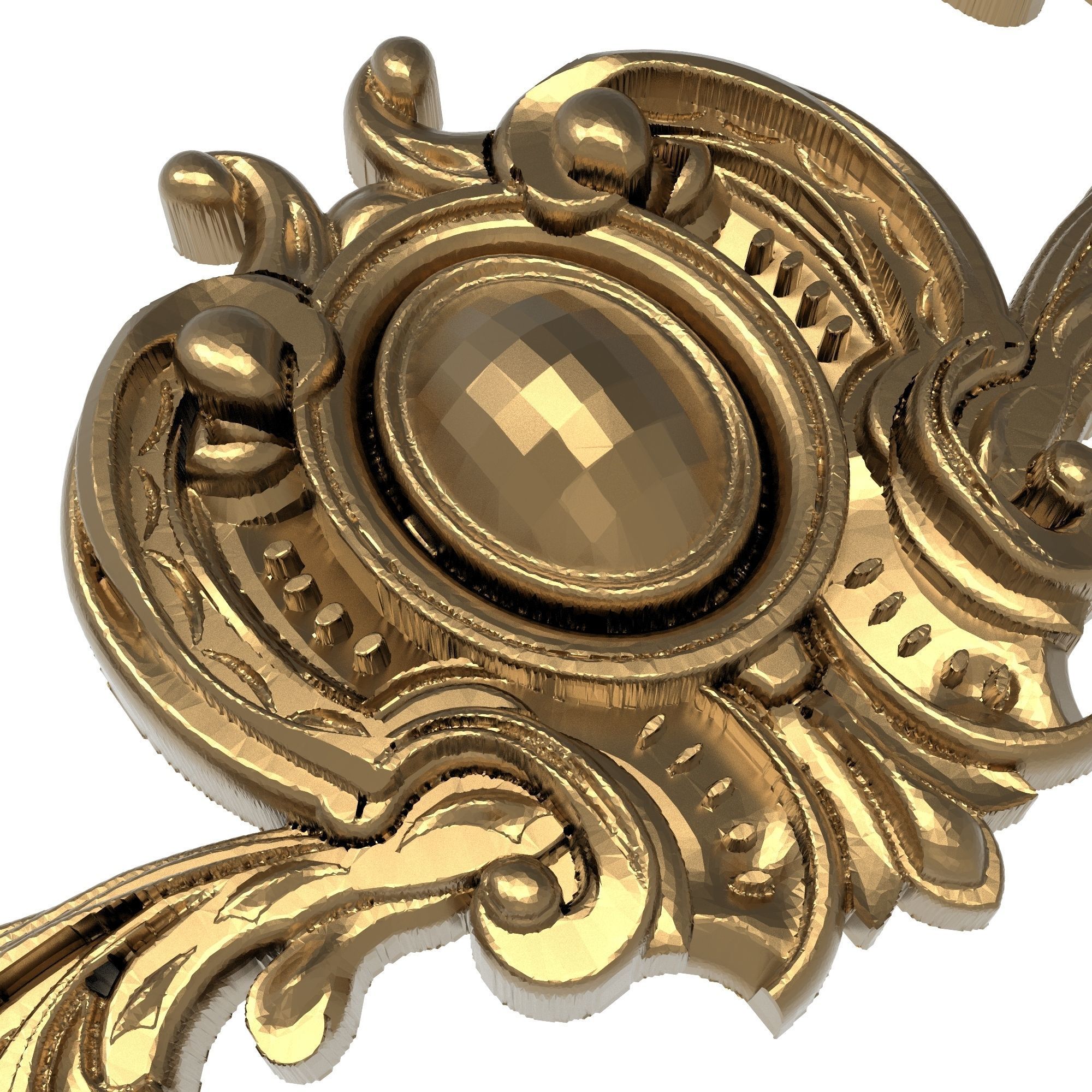 decorative pattern ready for 3D printing 3D model_6