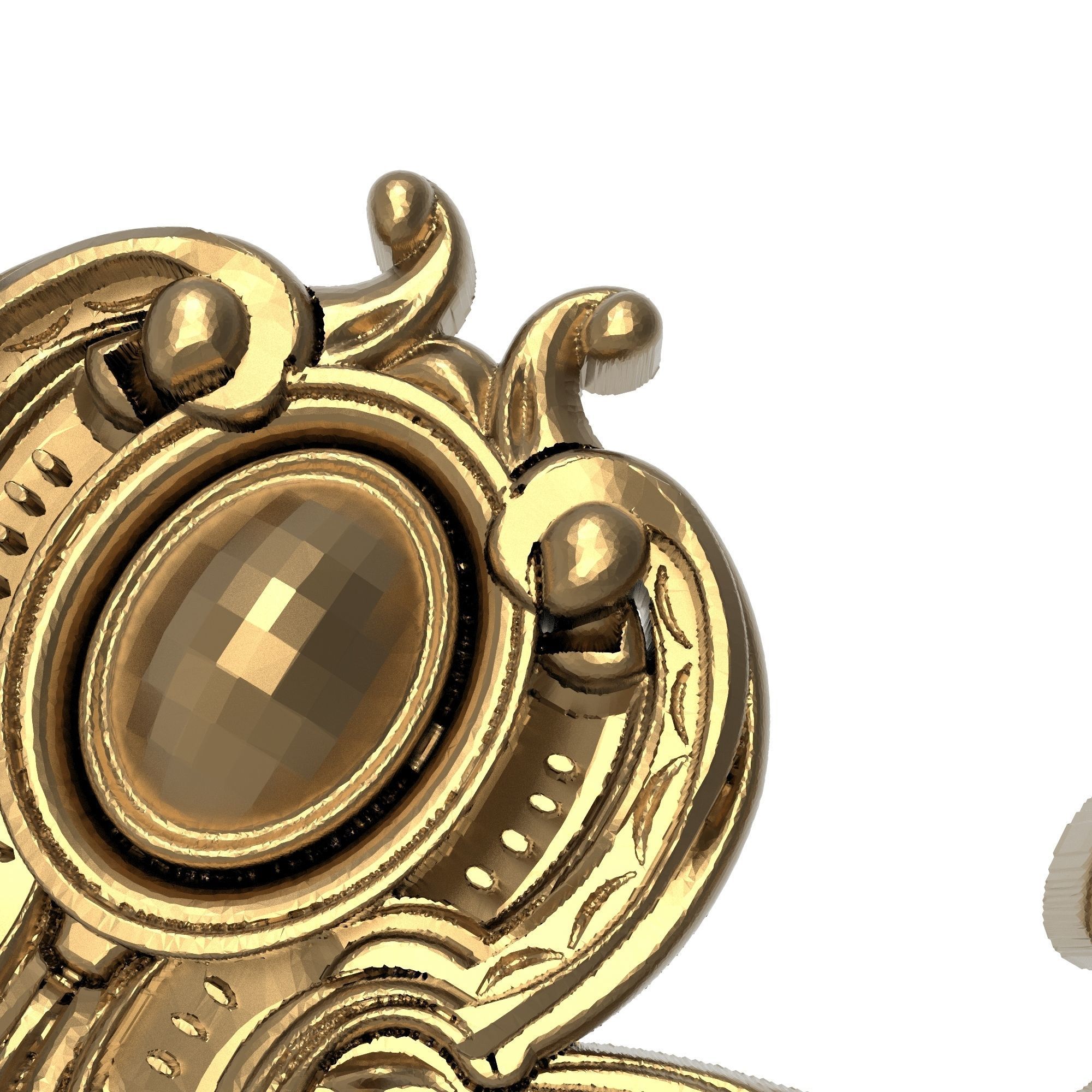 decorative pattern ready for 3D printing 3D model_8