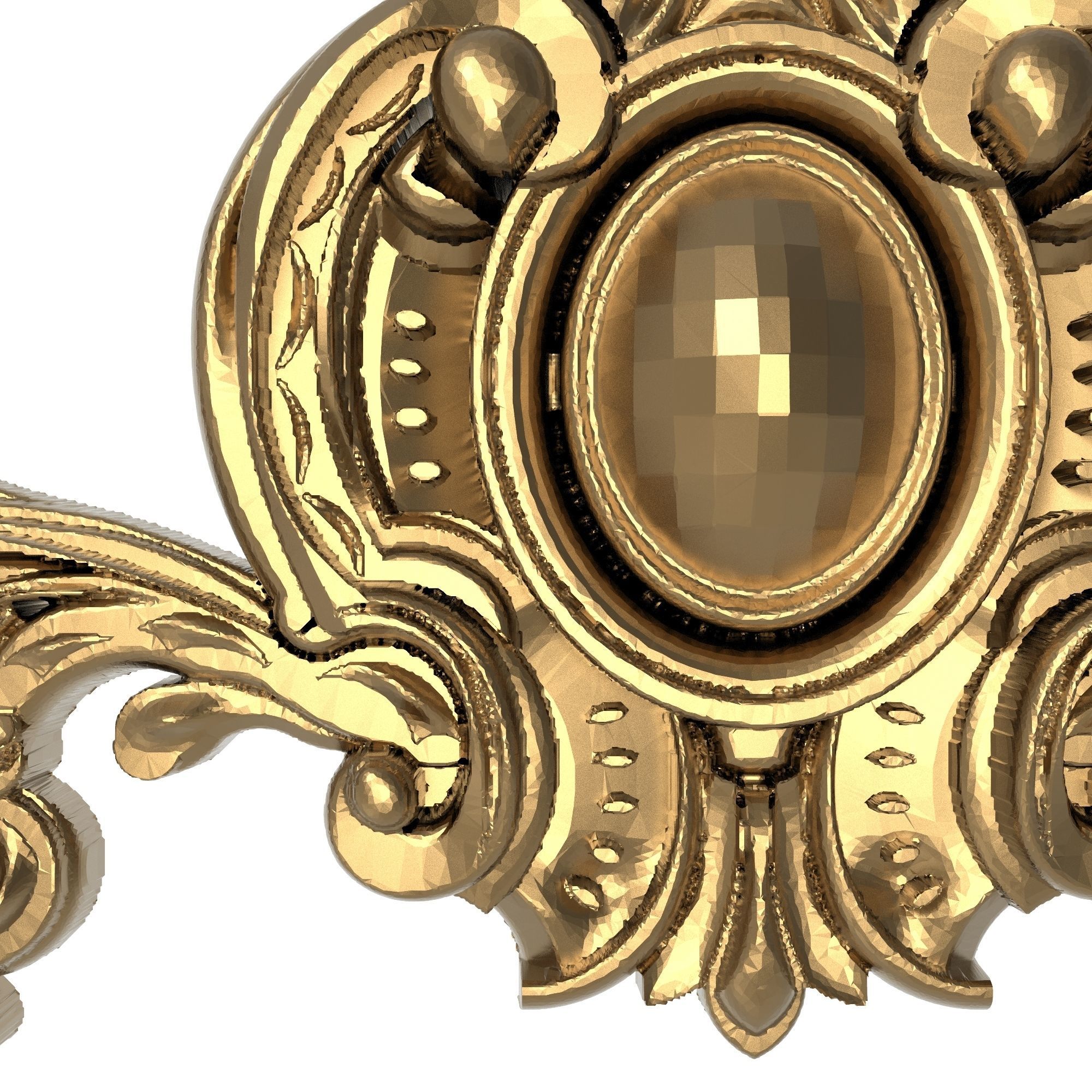 decorative pattern ready for 3D printing 3D model_1