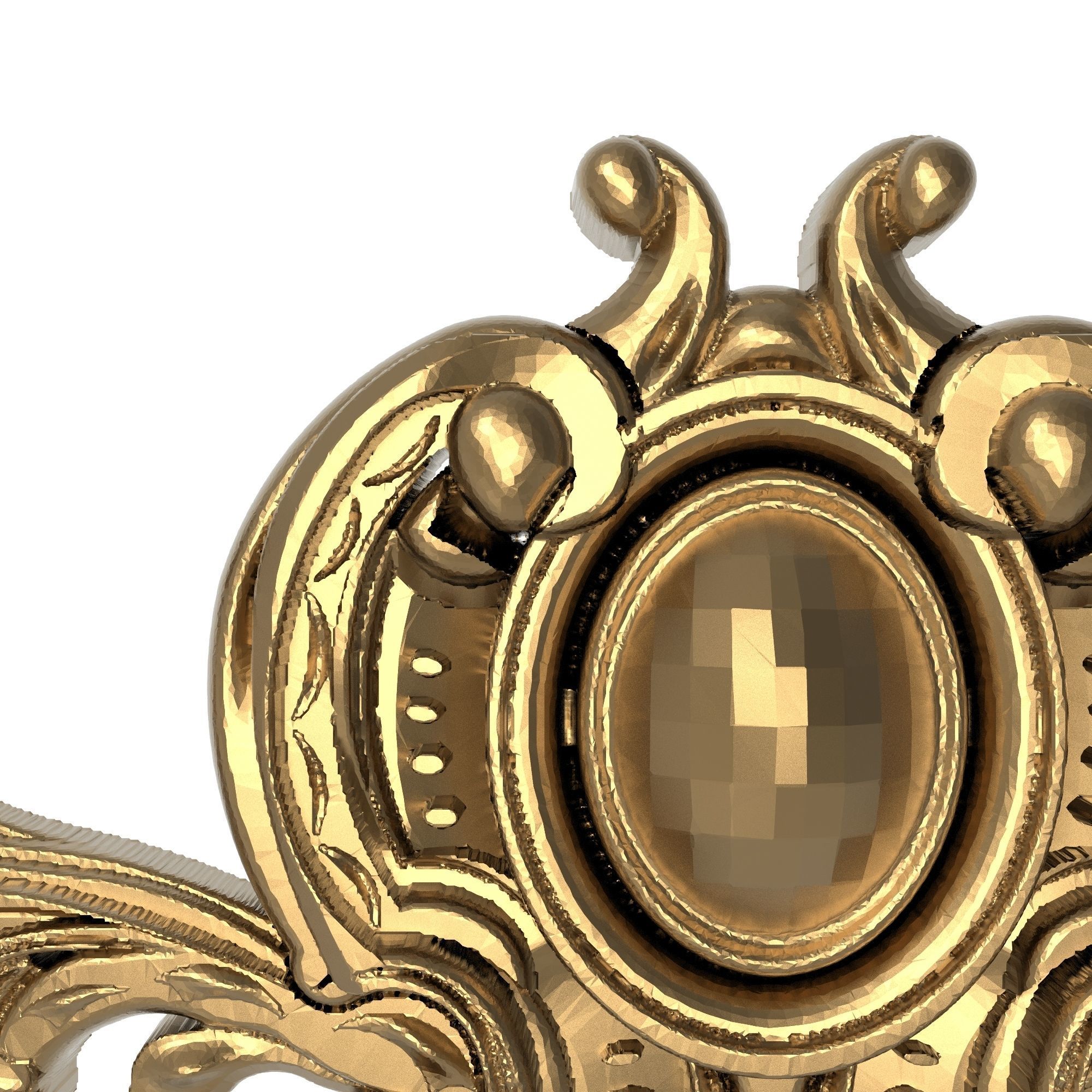 decorative pattern ready for 3D printing 3D model_2