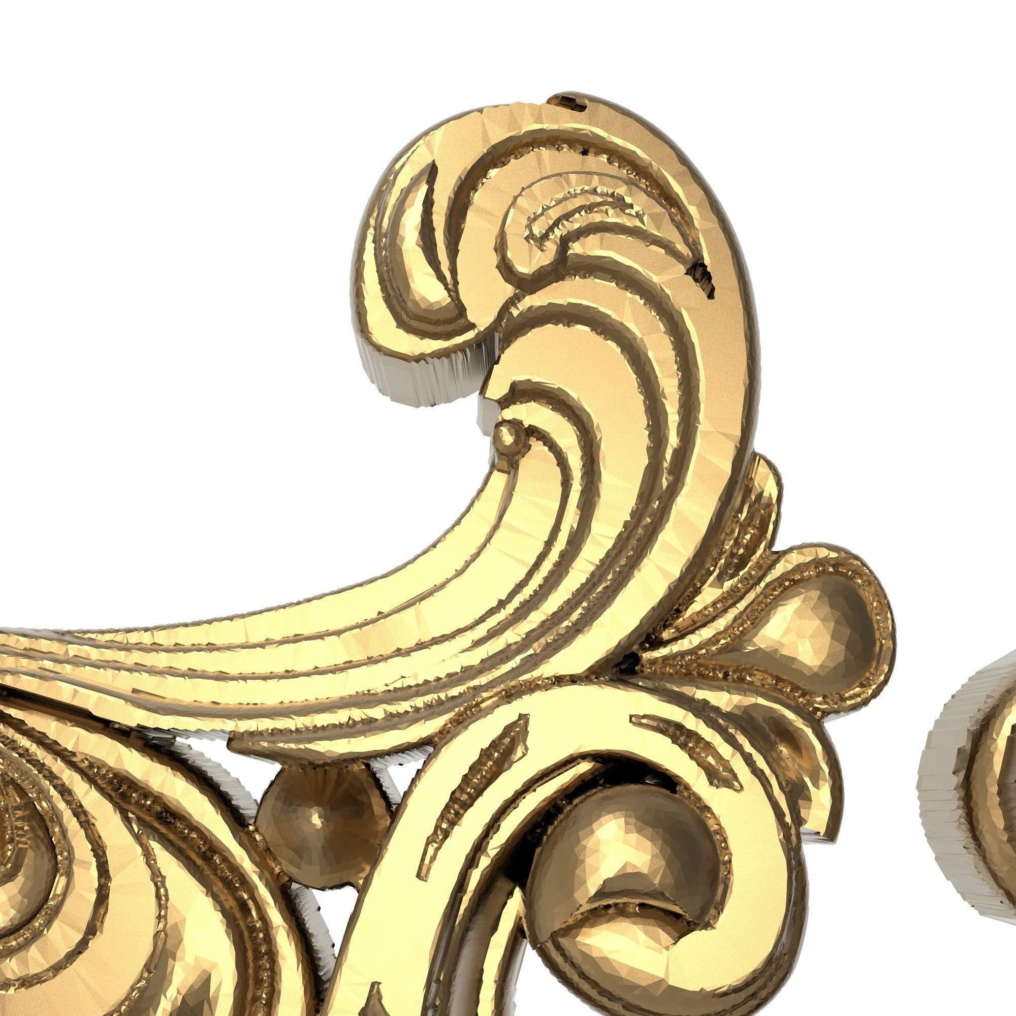 decorative pattern ready for 3D printing 3D model_9