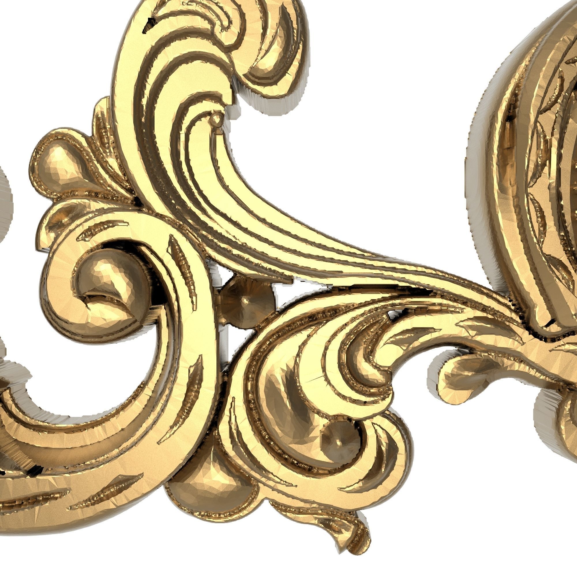 decorative pattern ready for 3D printing 3D model_3