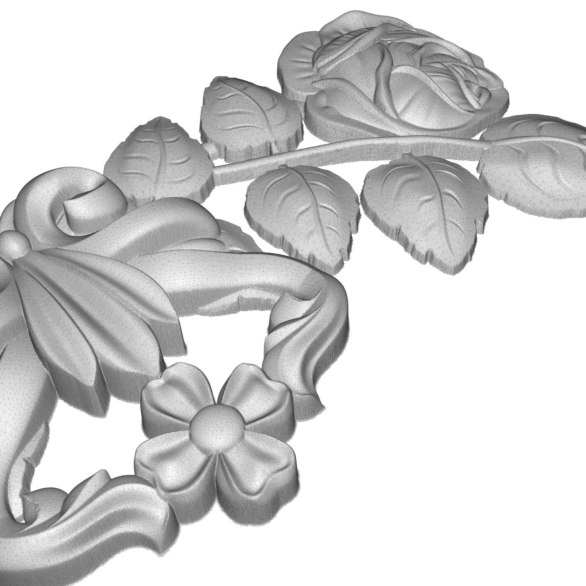 decorative pattern ready for 3D printing 3D model_10