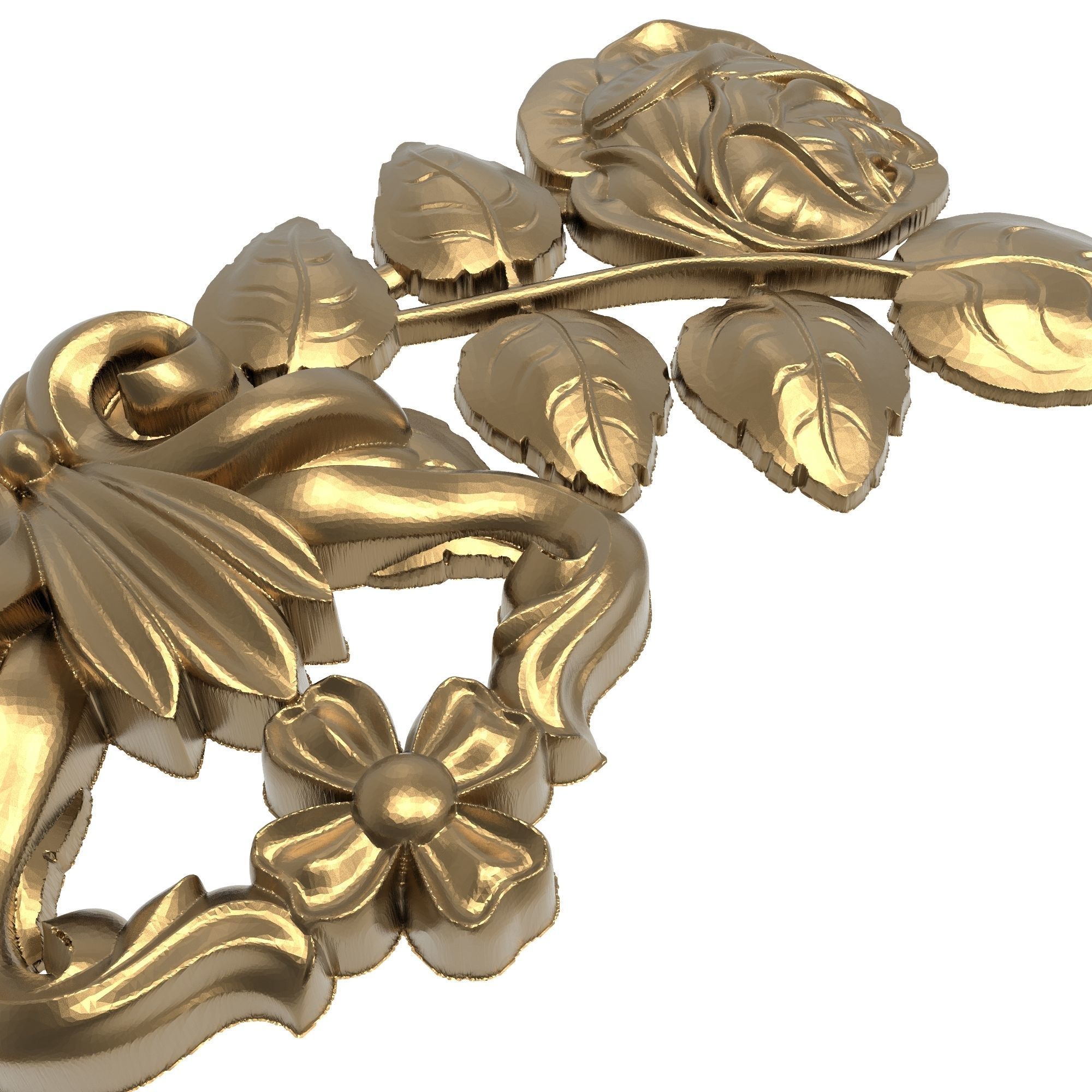 decorative pattern ready for 3D printing 3D model_9