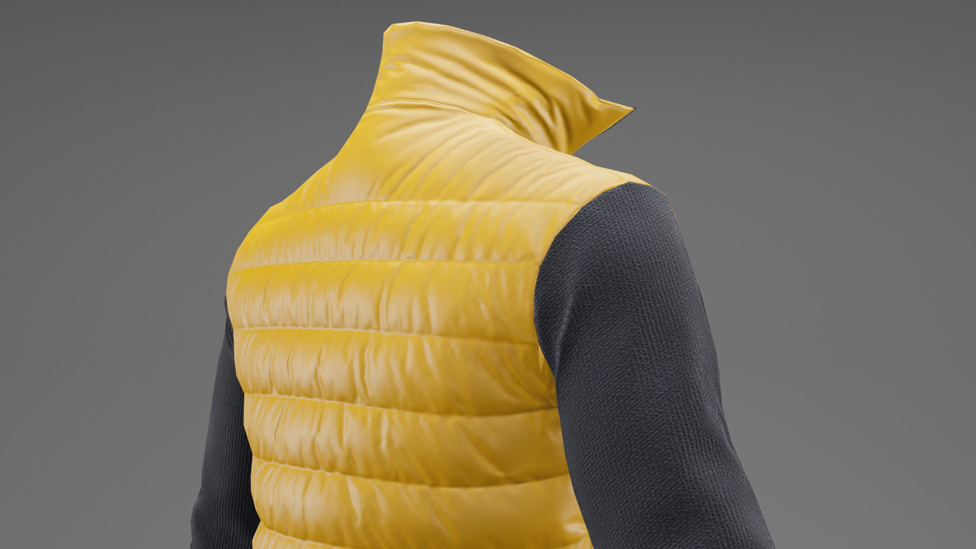 Winter jacket  Low-poly 3D model_21