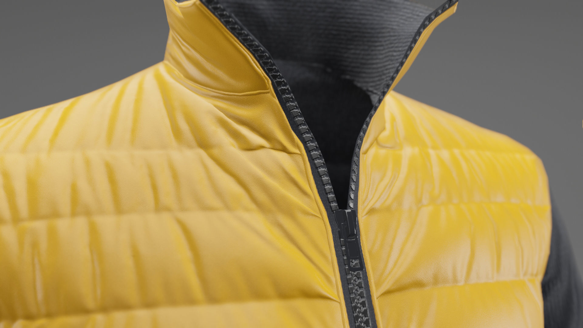 Winter jacket  Low-poly 3D model_24