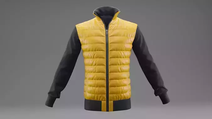 Winter jacket  Low-poly 3D model
