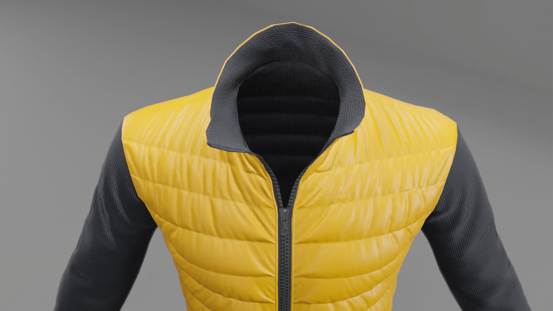 Winter jacket  Low-poly 3D model_26
