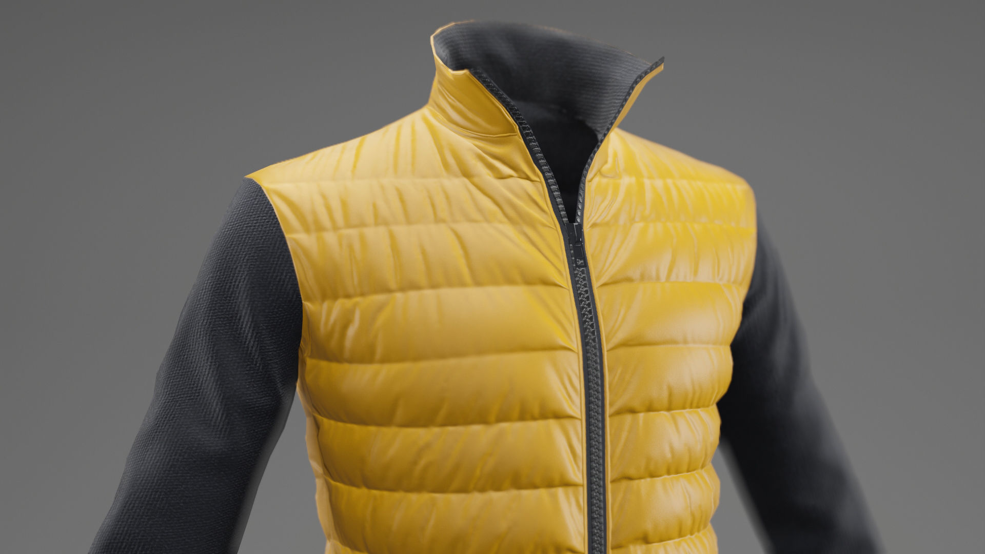 Winter jacket  Low-poly 3D model_27