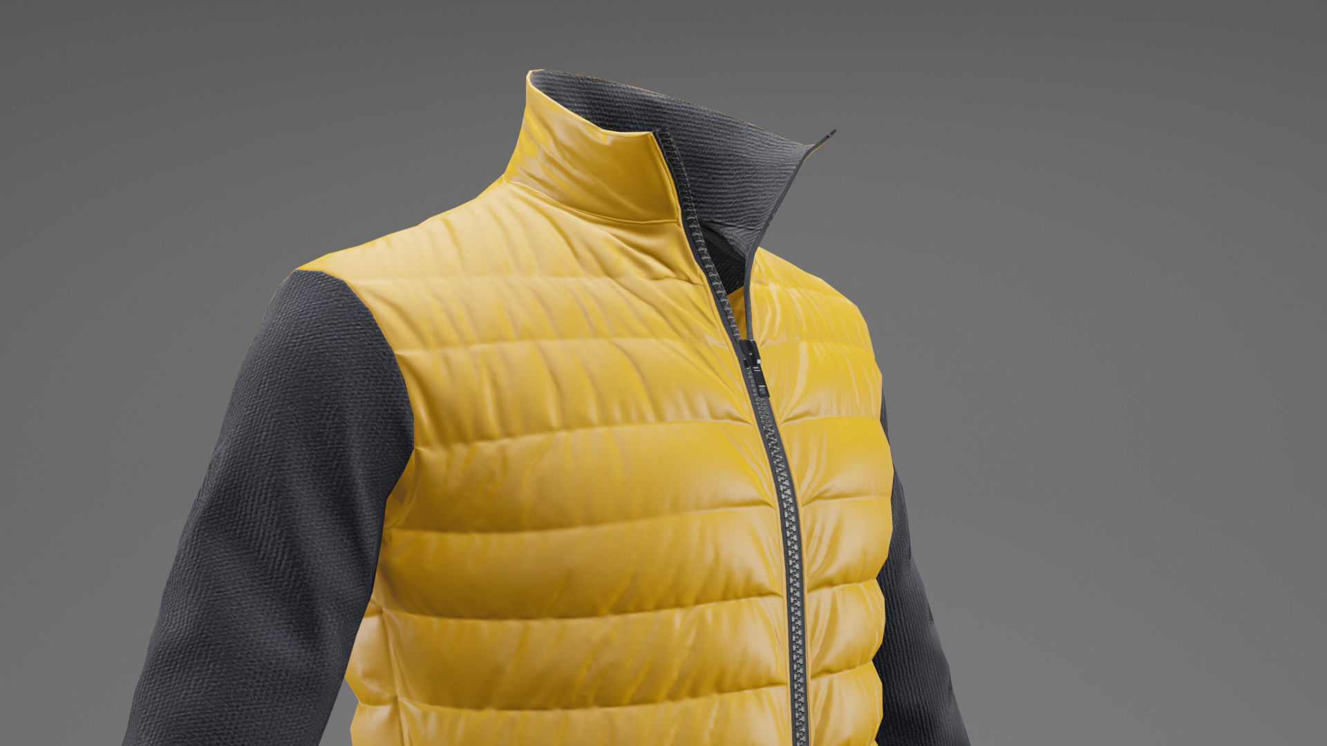 Winter jacket  Low-poly 3D model_23