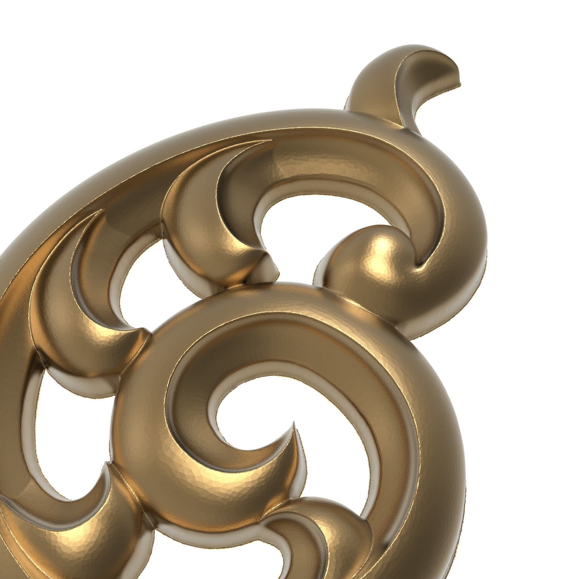 decorative pattern ready for 3D printing 3D model_6