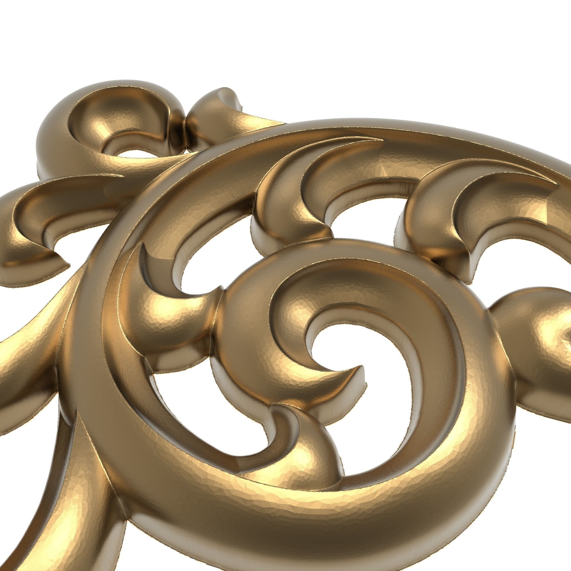 decorative pattern ready for 3D printing 3D model_3