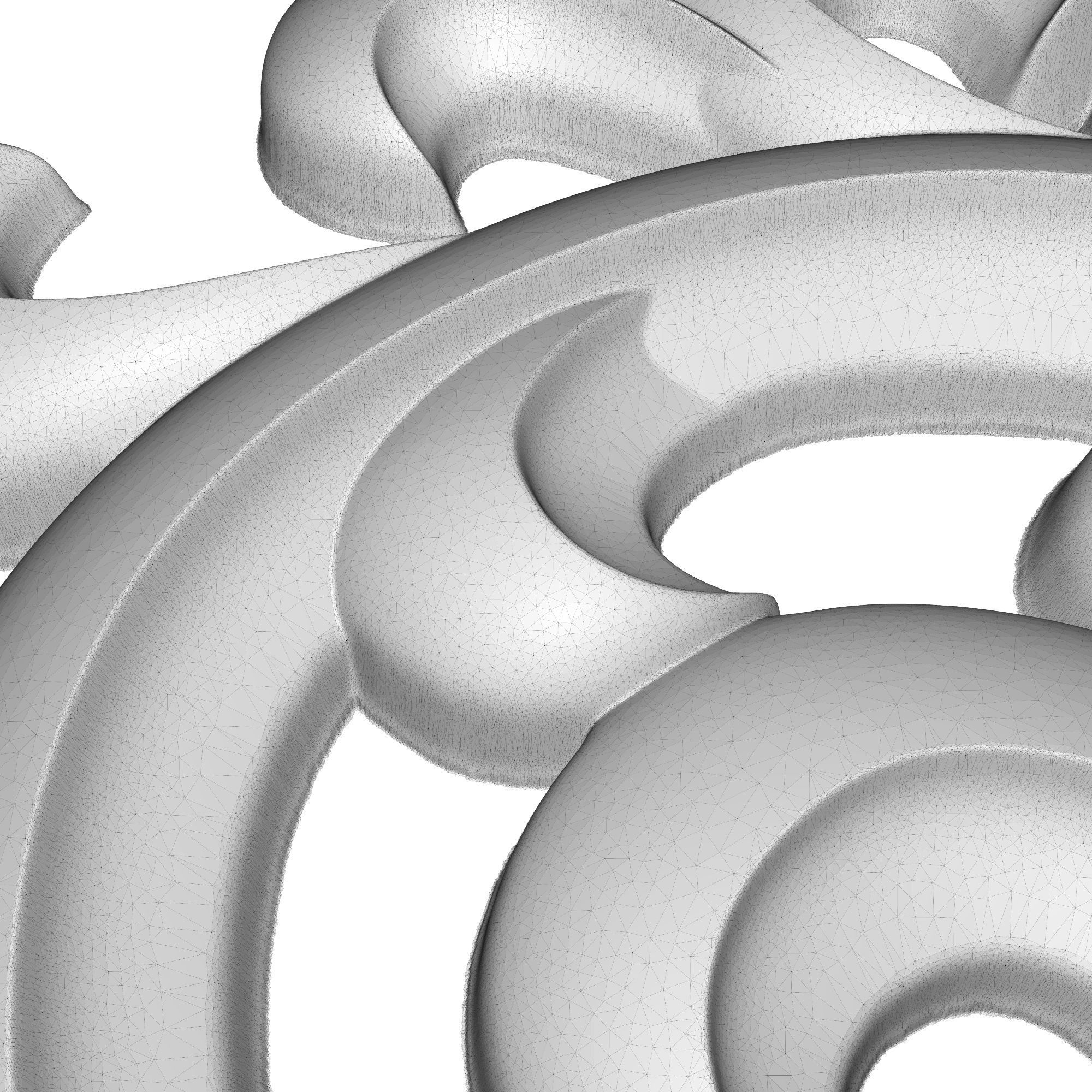 decorative pattern ready for 3D printing 3D model_8