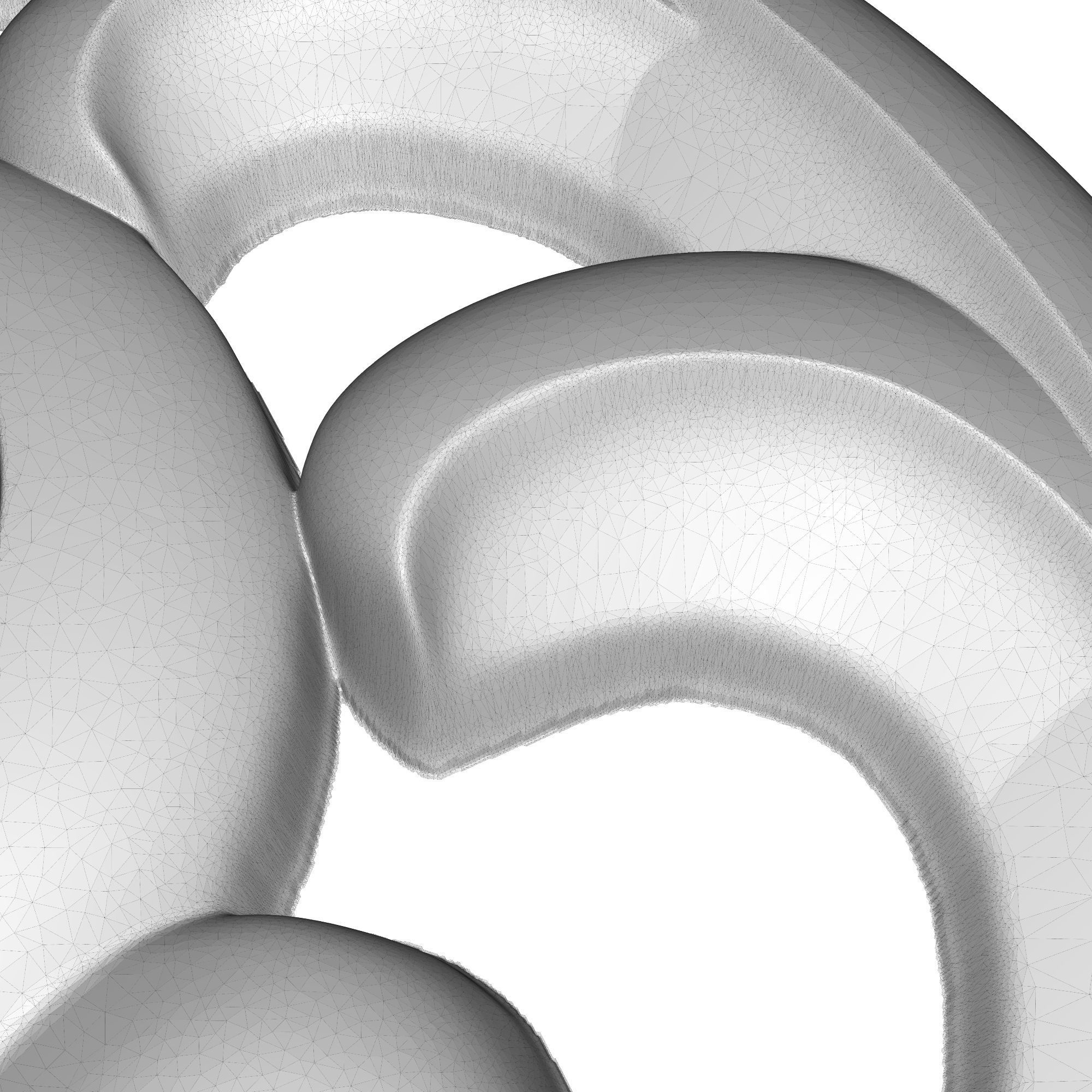 decorative pattern ready for 3D printing 3D model_9