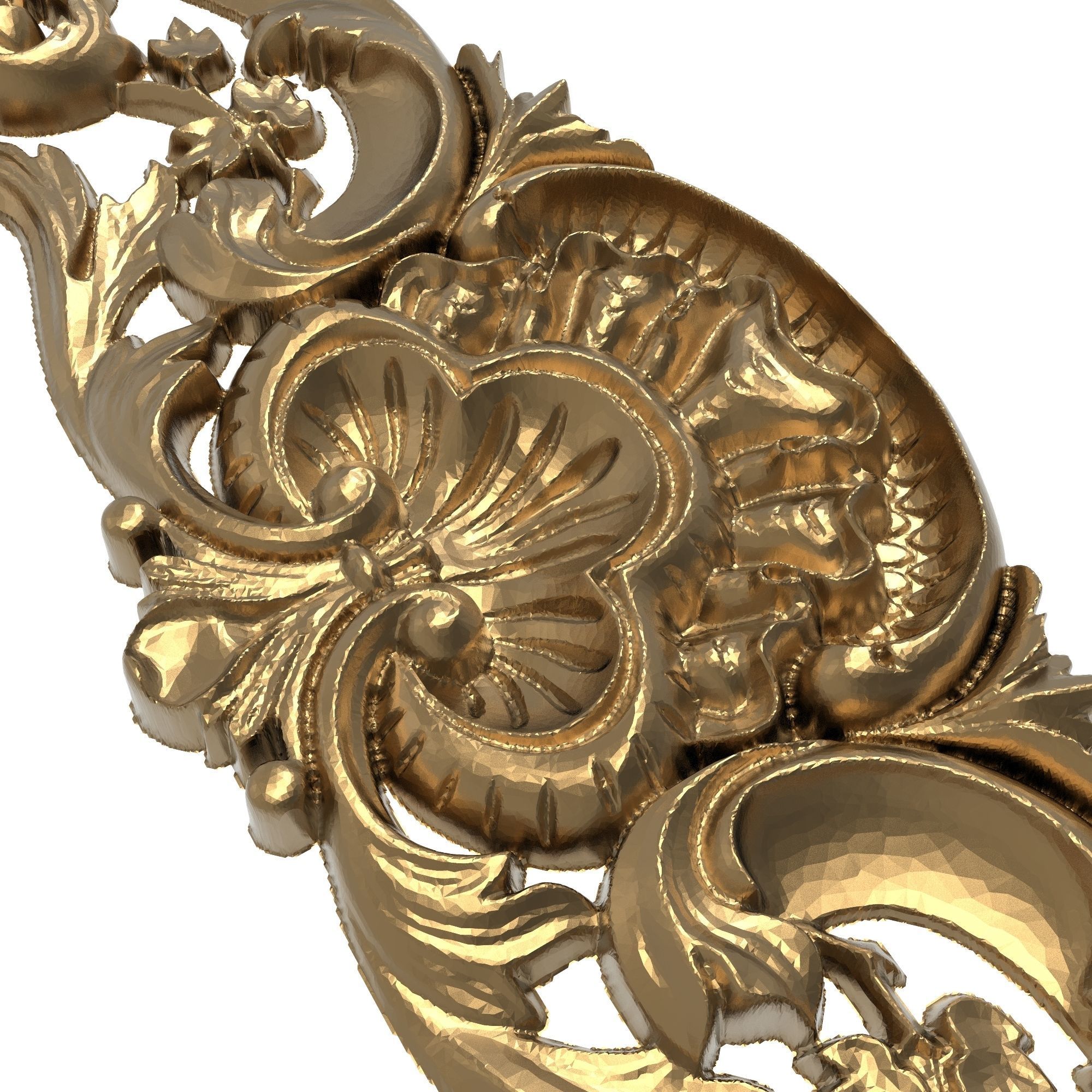 decorative pattern ready for 3D printing 3D model_4