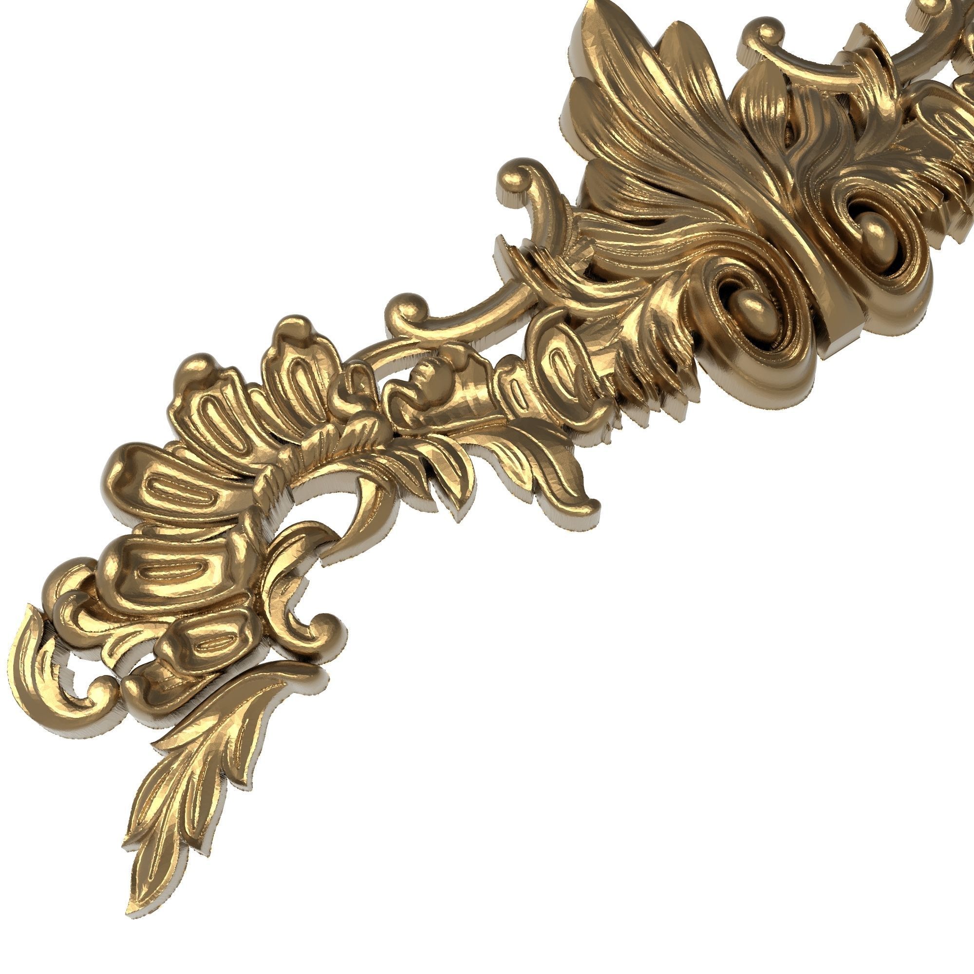 decorative pattern ready for 3D printing 3D model_6