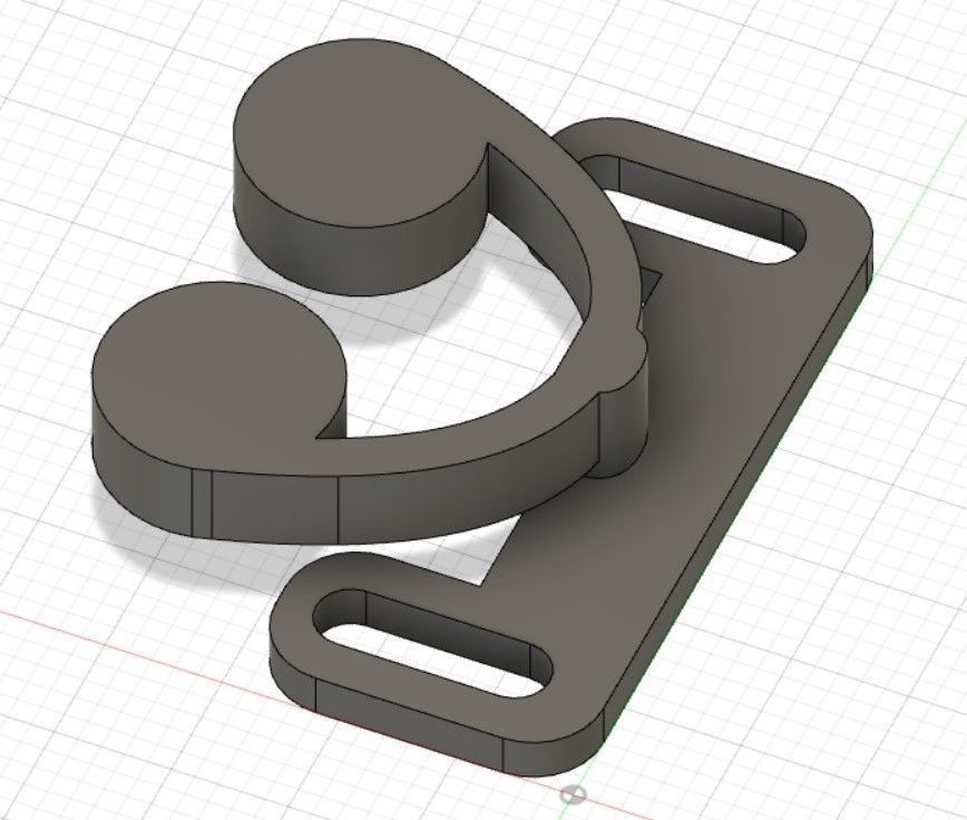 Audi A3 armrest clip center console 8P A5 2003 2013 3D model CGTrader