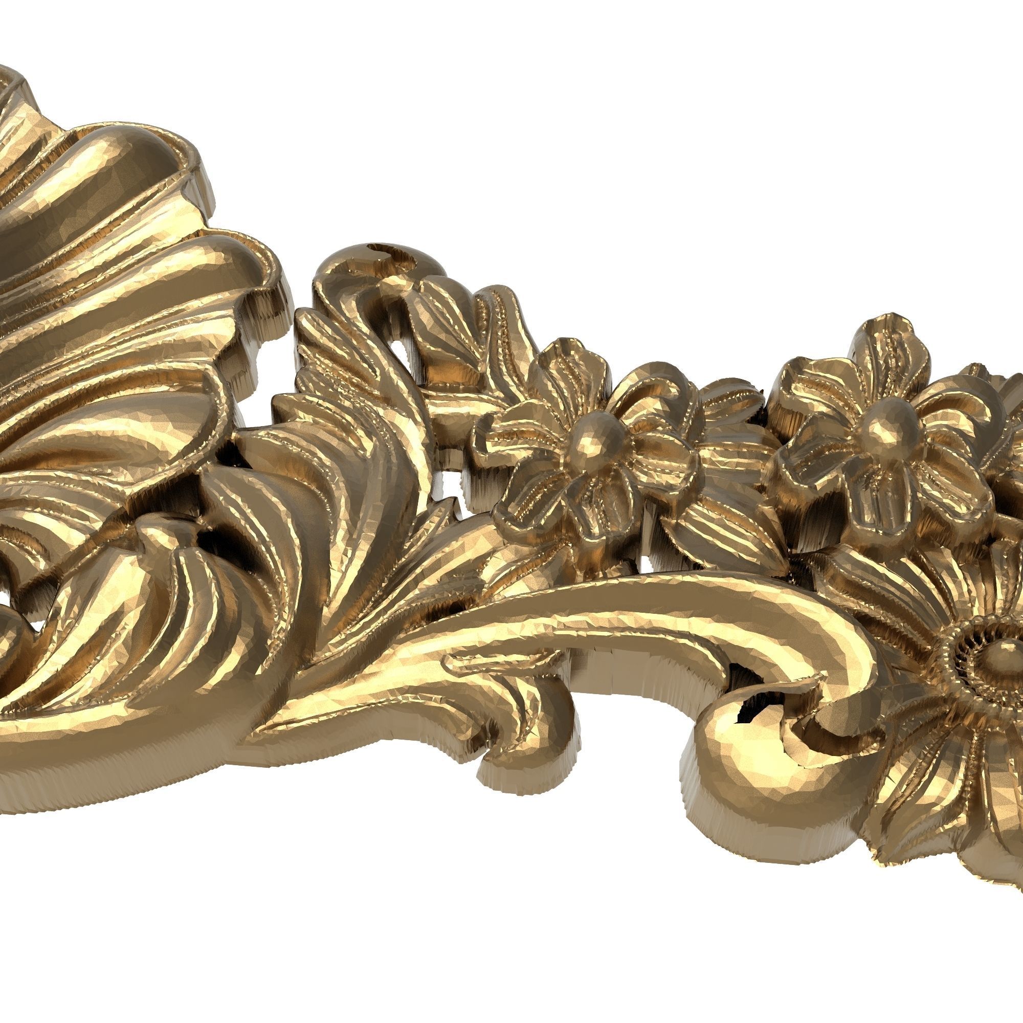 decorative pattern ready for 3D printing 3D model_2