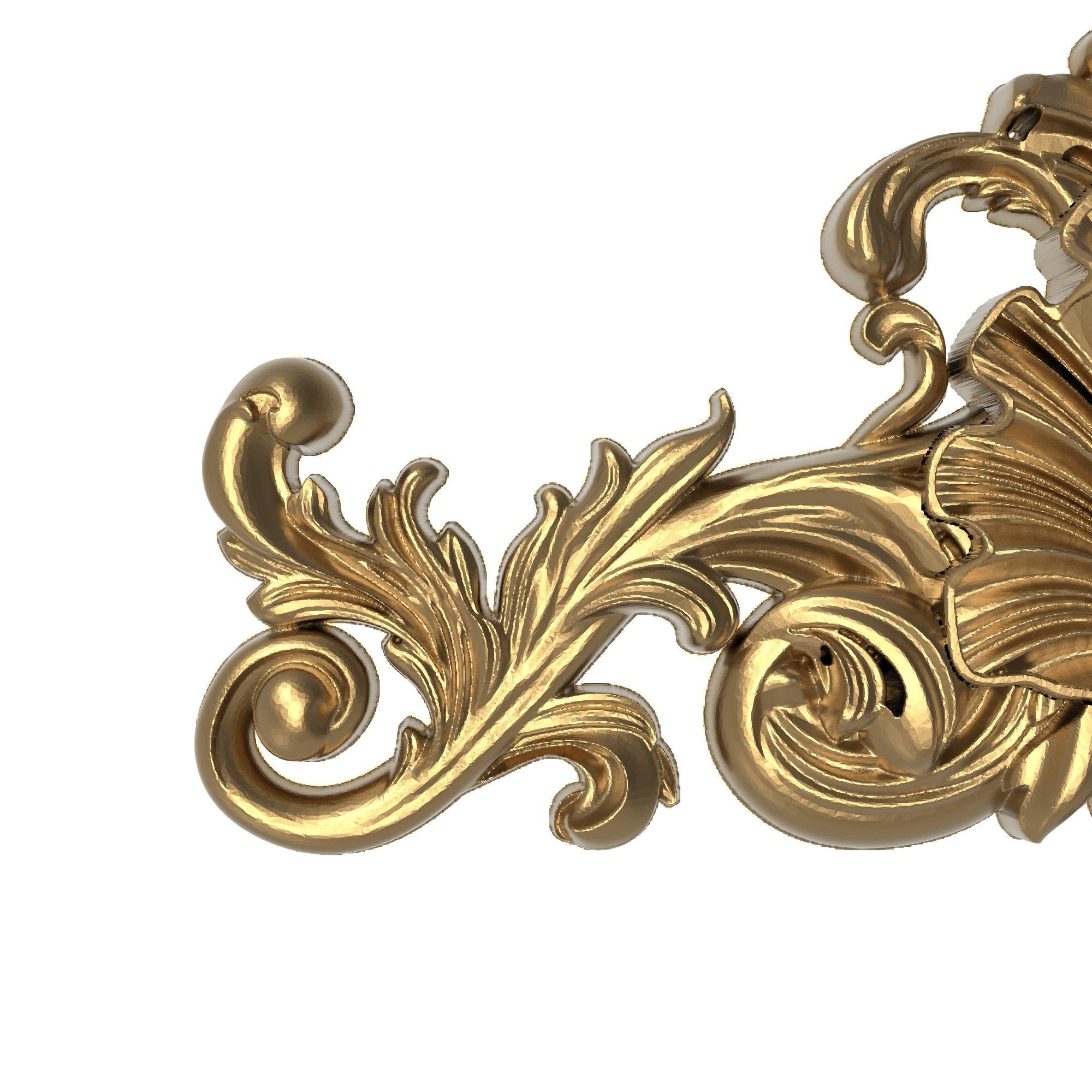 decorative pattern ready for 3D printing 3D model_2