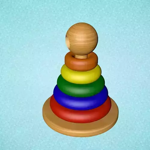 Wooden Color and size Toy