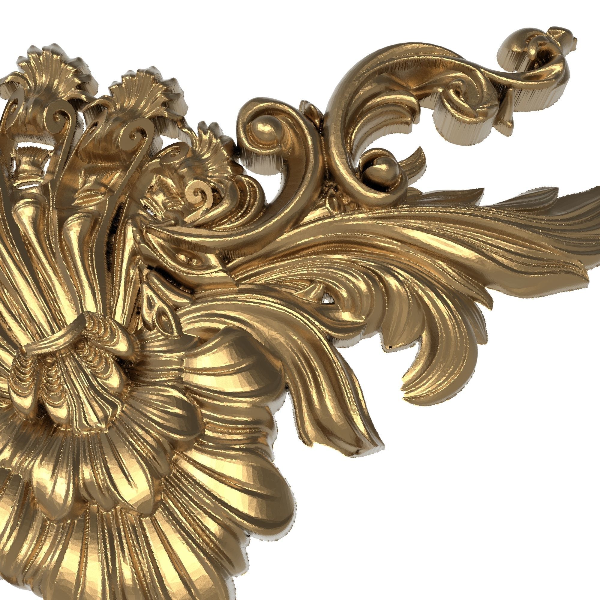 decorative pattern ready for 3D printing 3D model_3