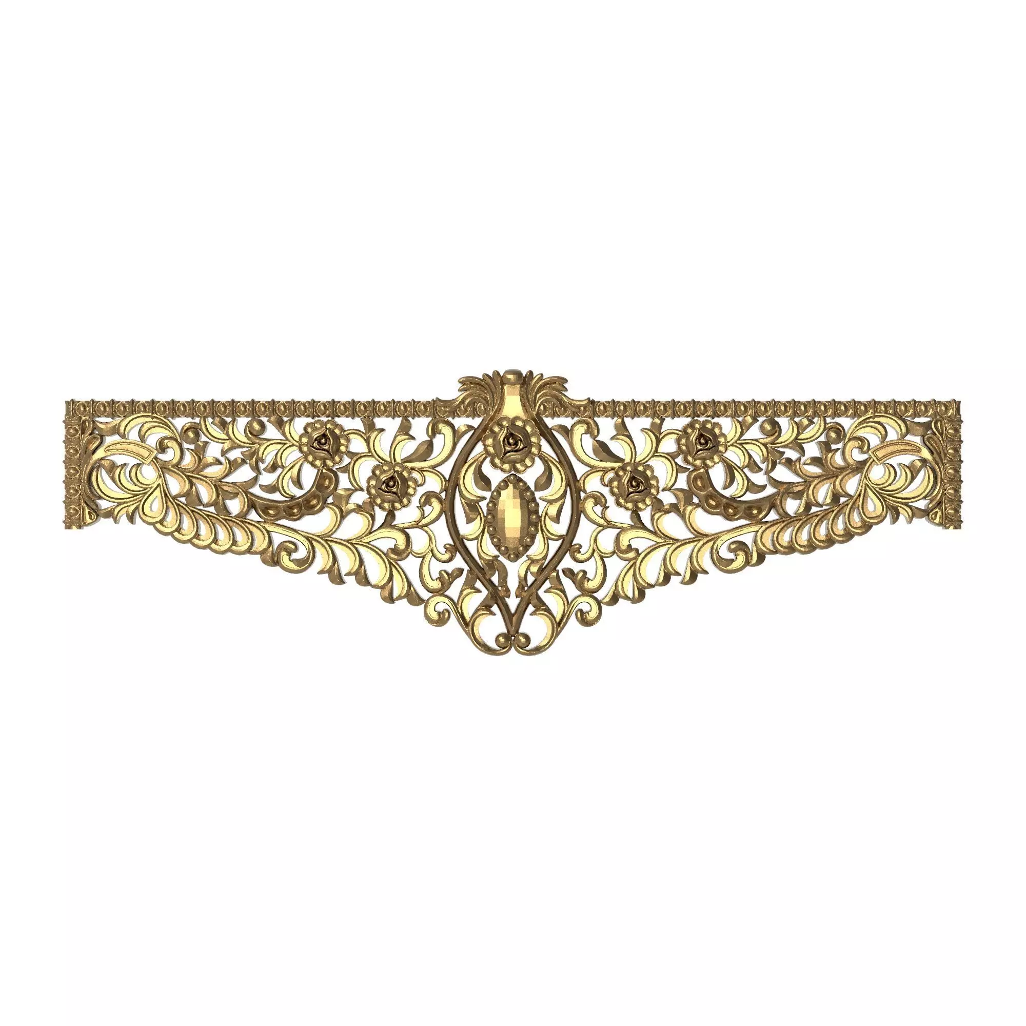 decorative pattern ready for 3D printing 3D model_0