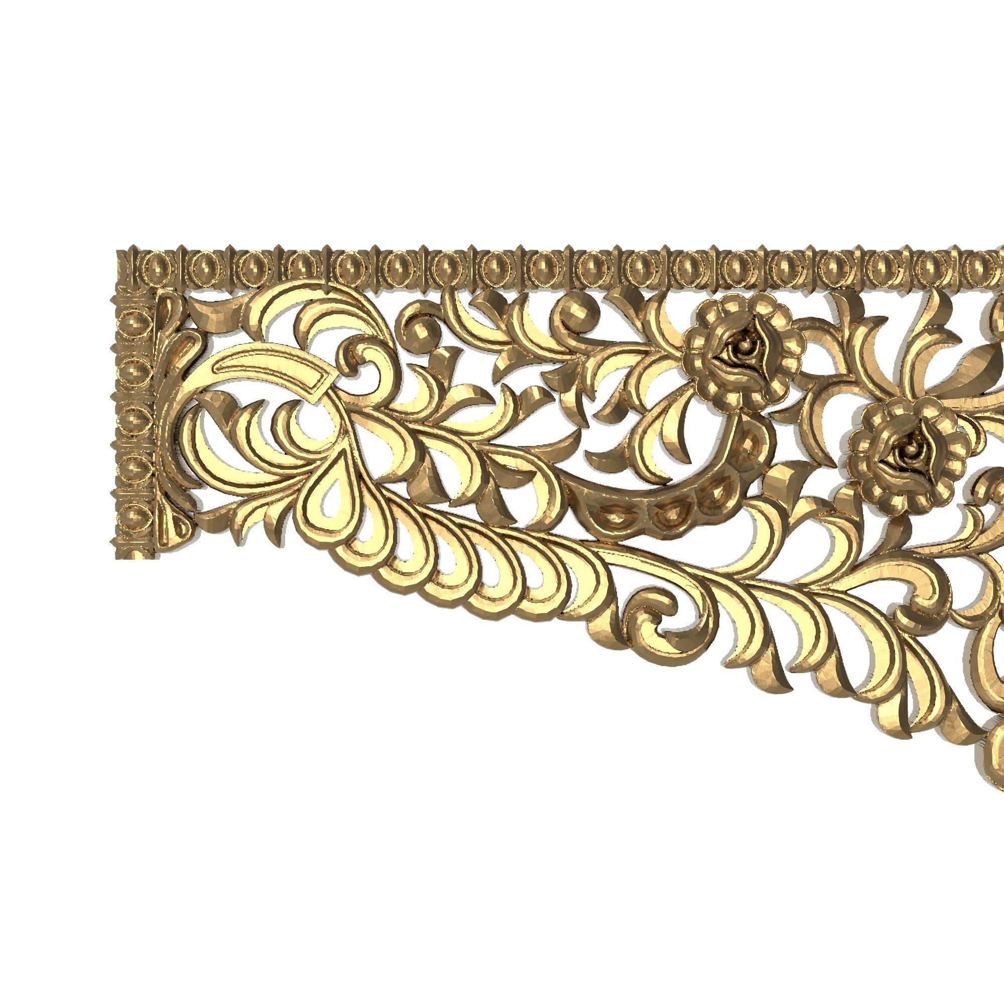 decorative pattern ready for 3D printing 3D model_1