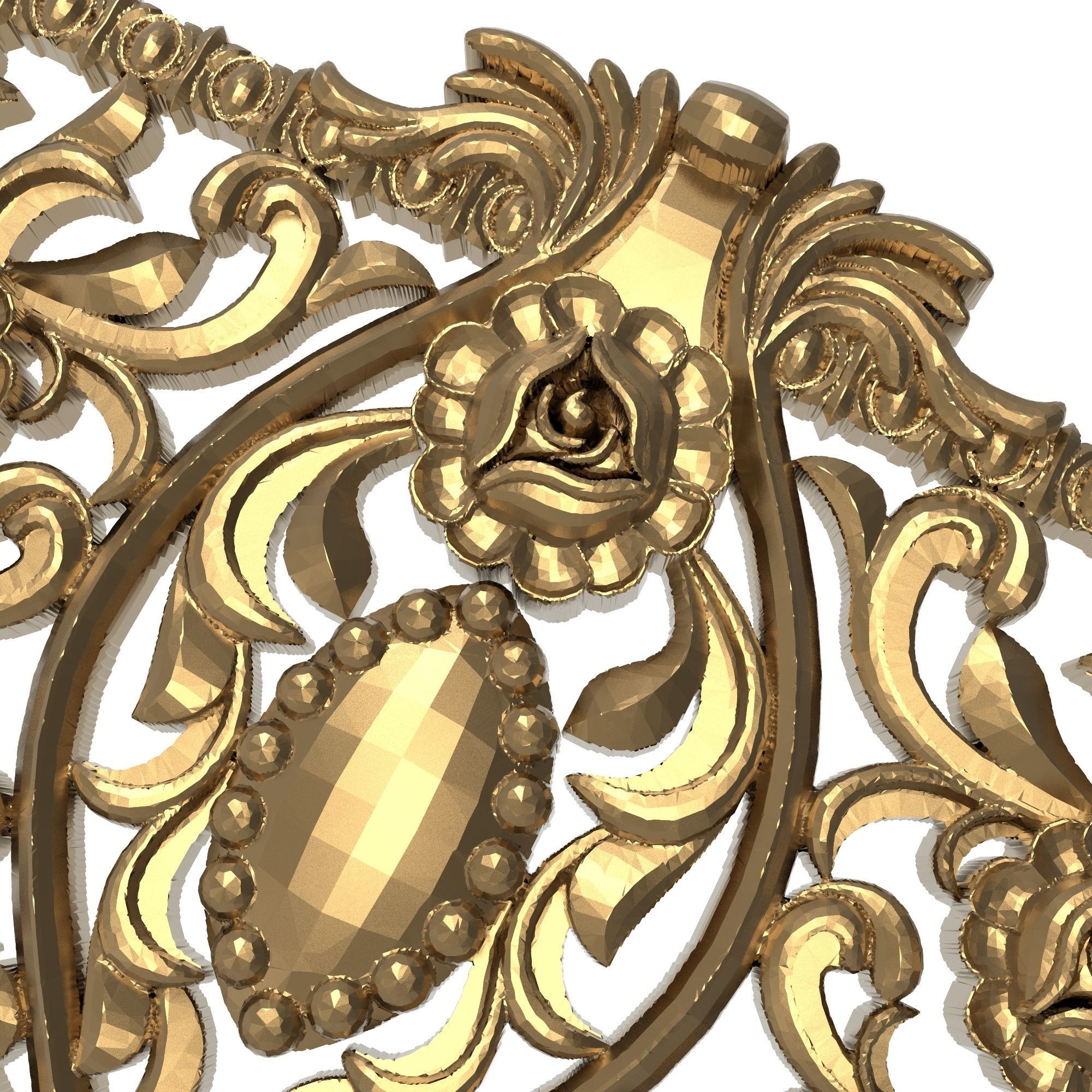 decorative pattern ready for 3D printing 3D model_6