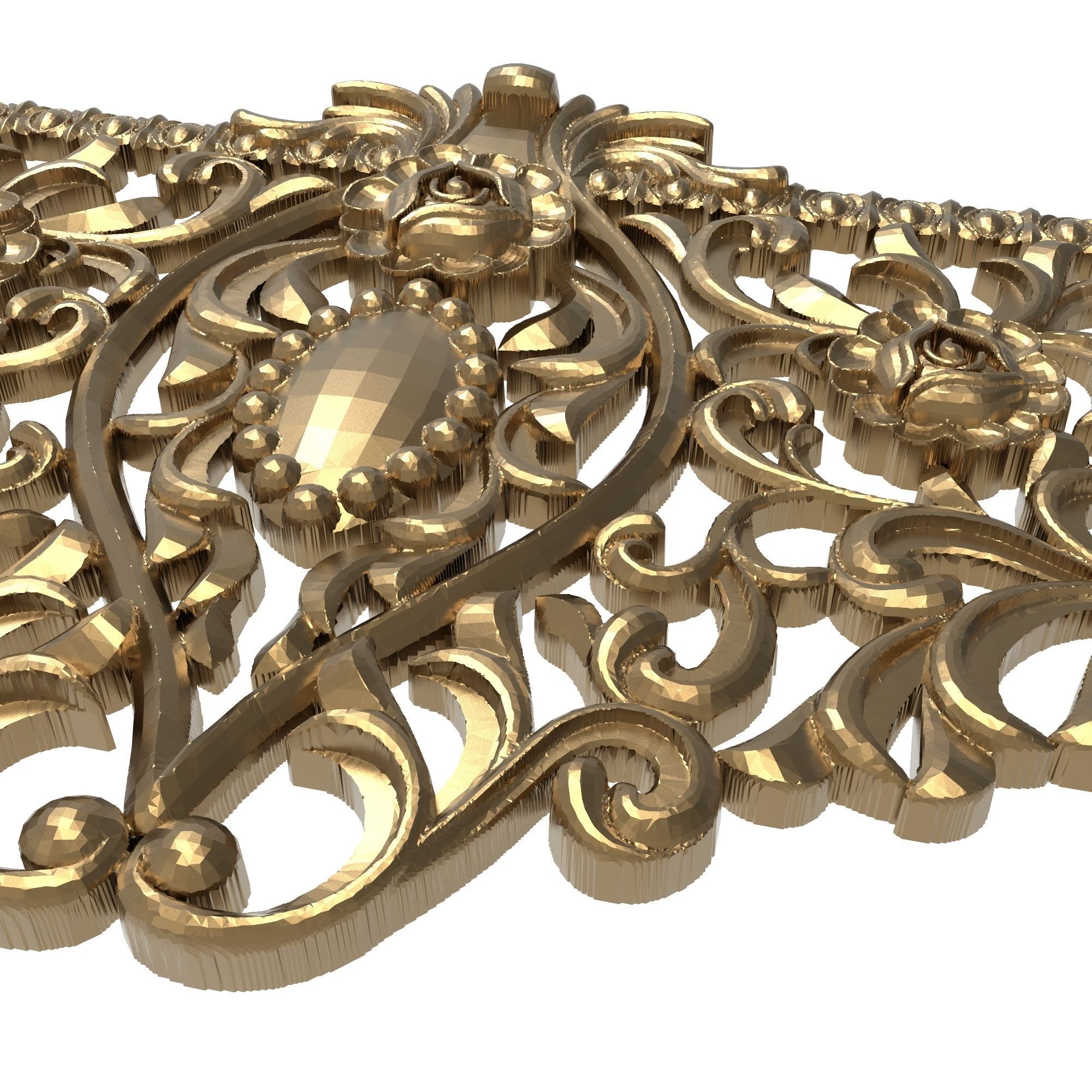 decorative pattern ready for 3D printing 3D model_3