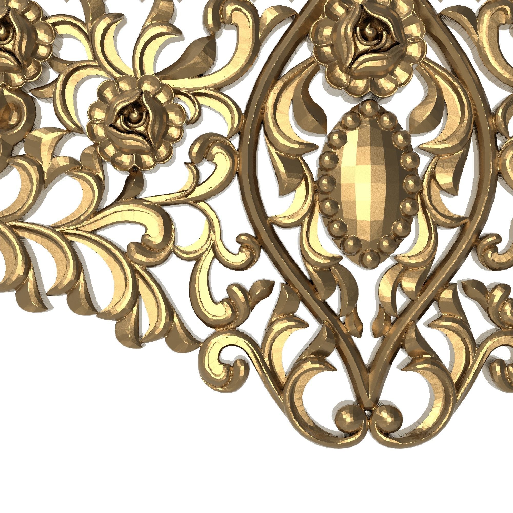 decorative pattern ready for 3D printing 3D model_2