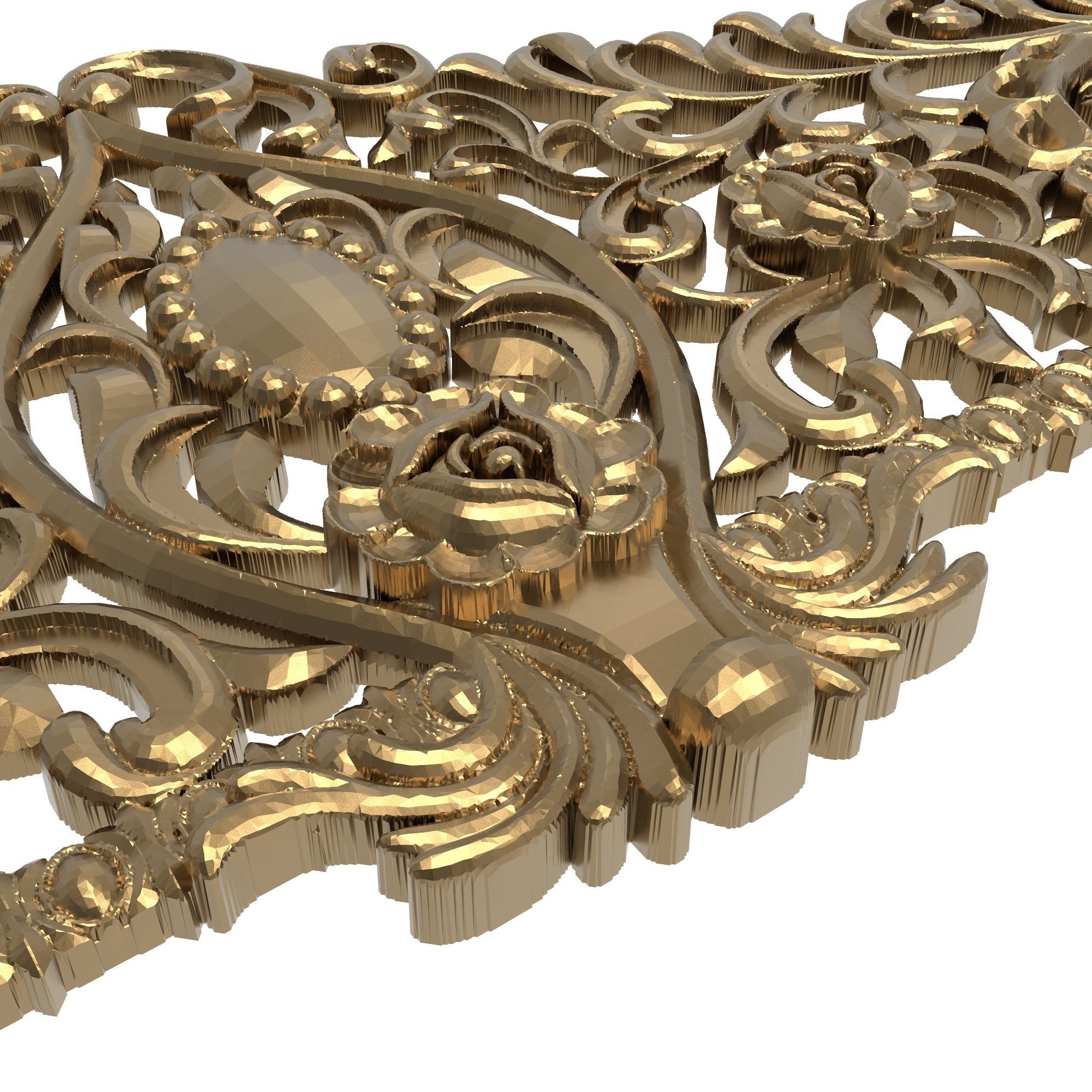 decorative pattern ready for 3D printing 3D model_9