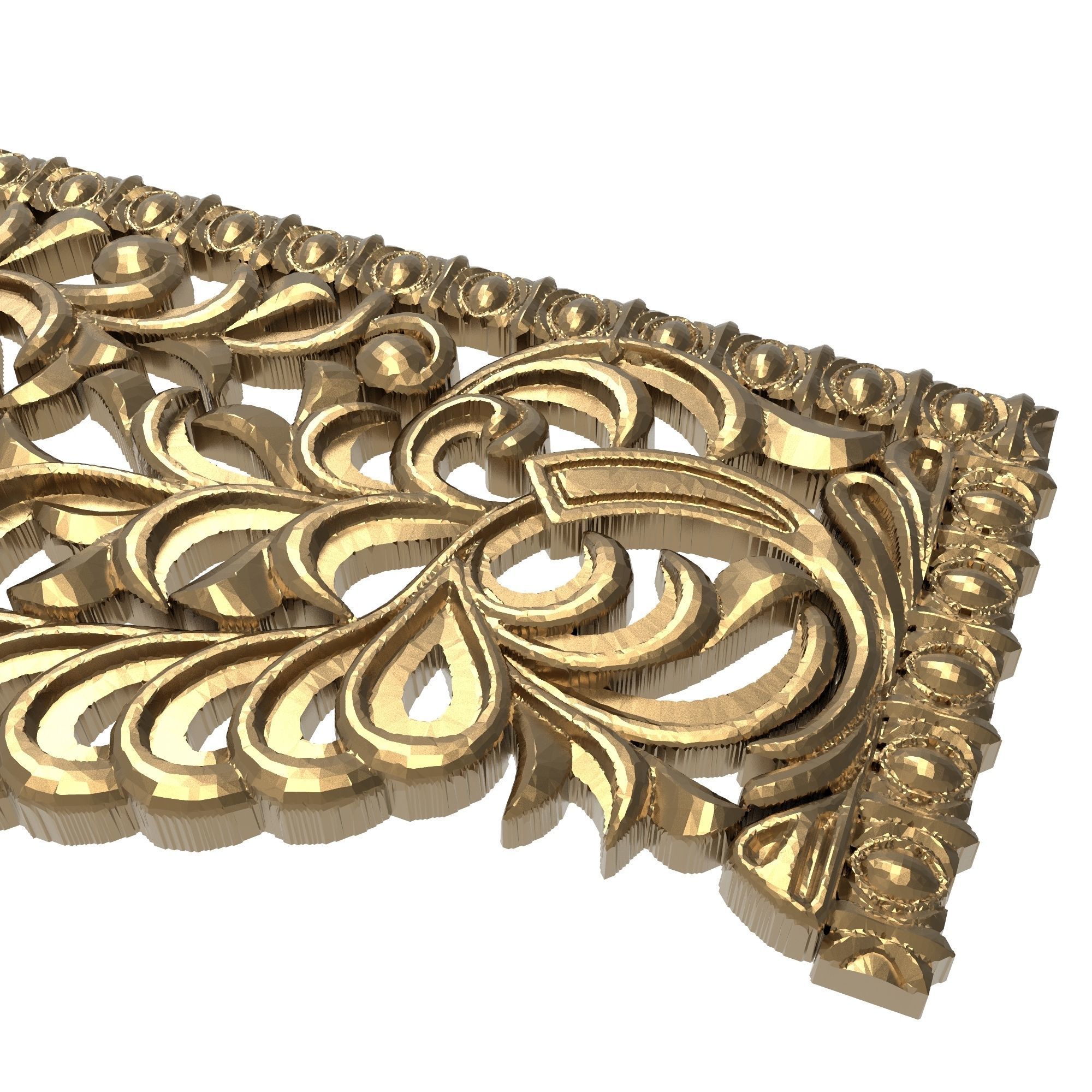 decorative pattern ready for 3D printing 3D model_4