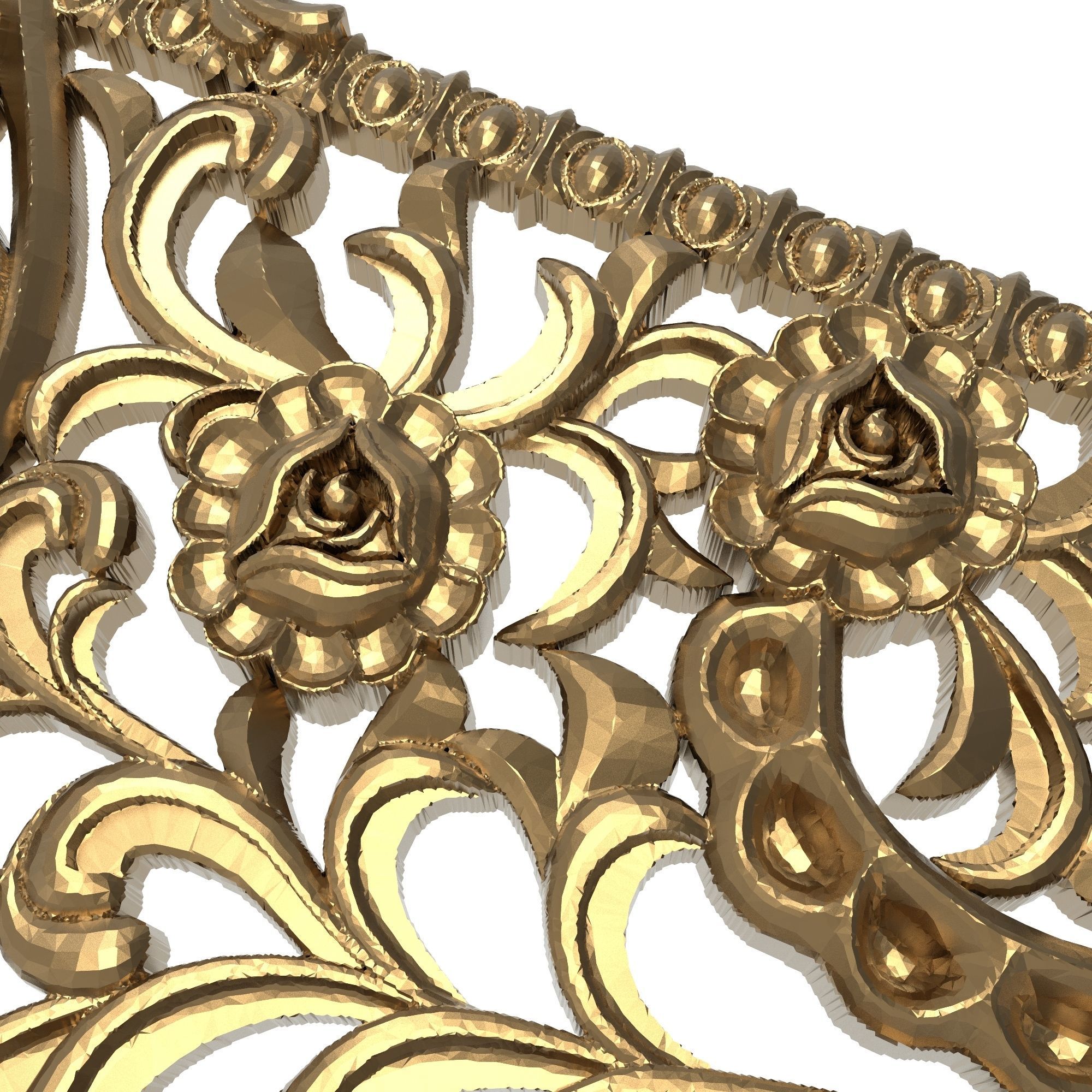 decorative pattern ready for 3D printing 3D model_5