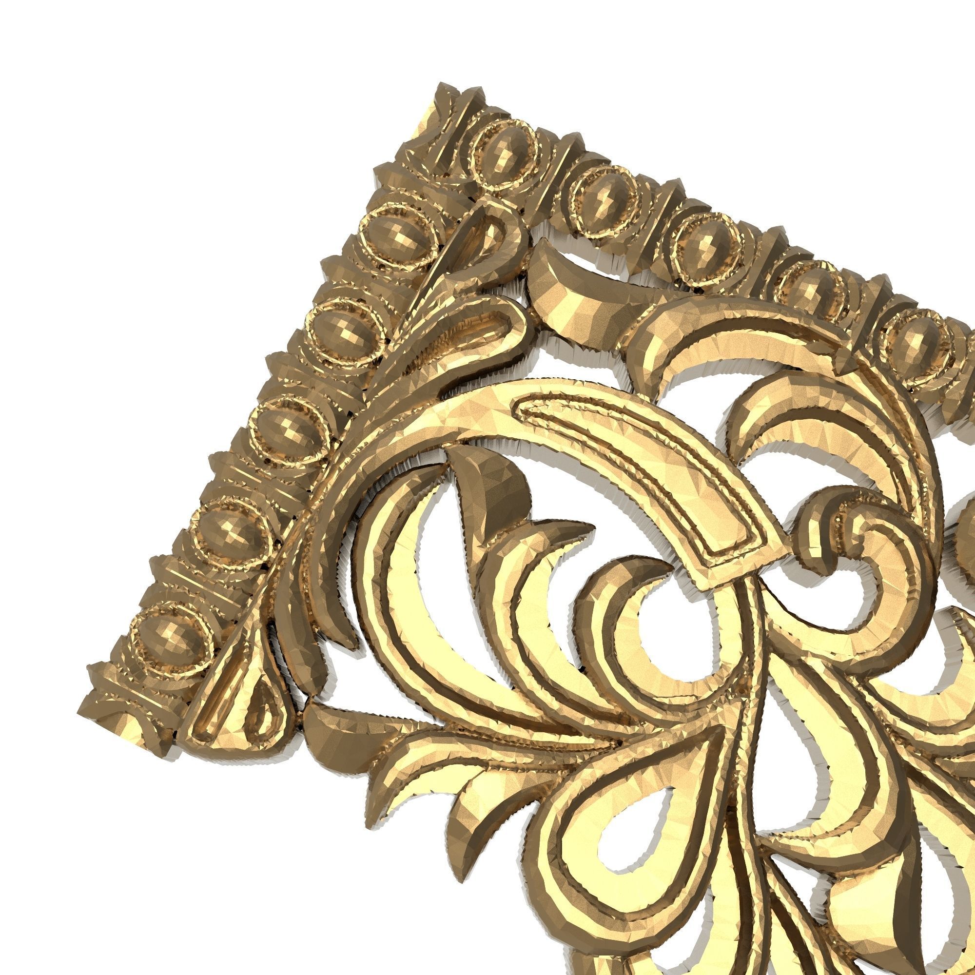 decorative pattern ready for 3D printing 3D model_8