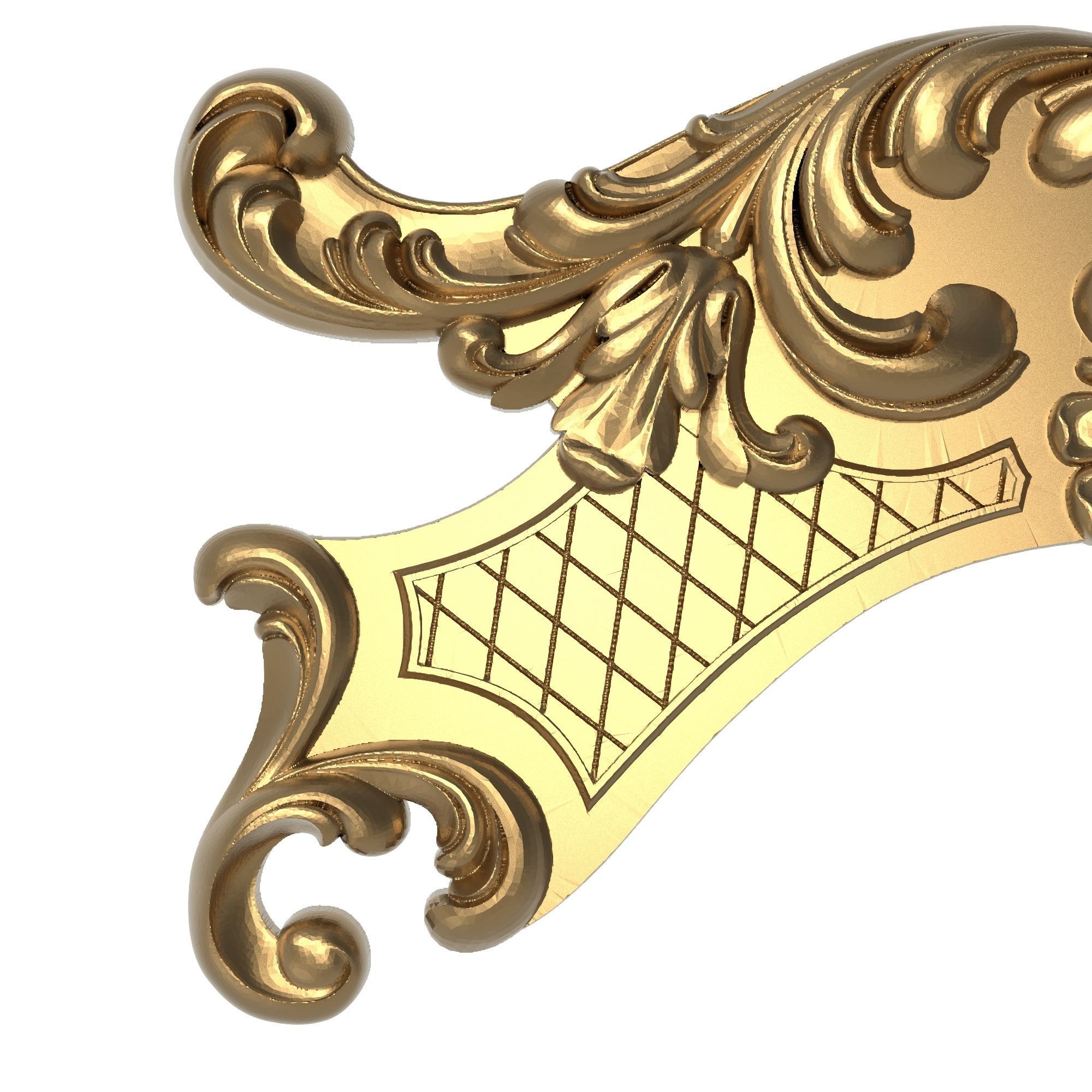 decorative pattern ready for 3D printing 3D model_1