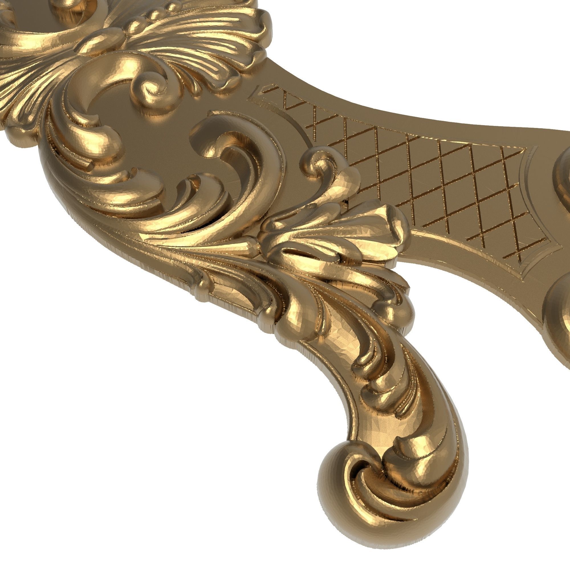 decorative pattern ready for 3D printing 3D model_6