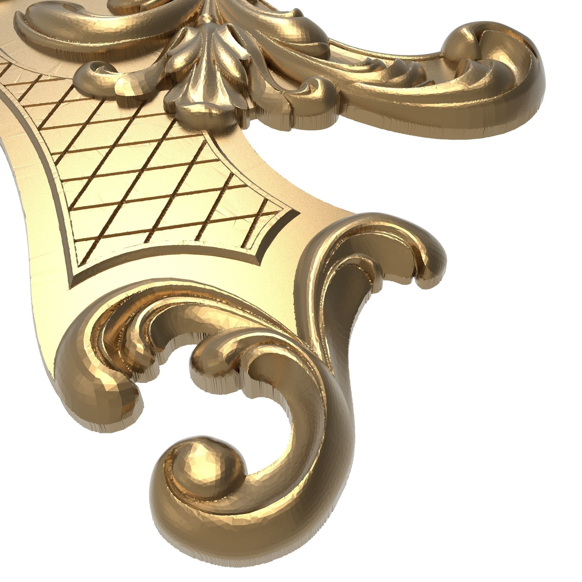 decorative pattern ready for 3D printing 3D model_4