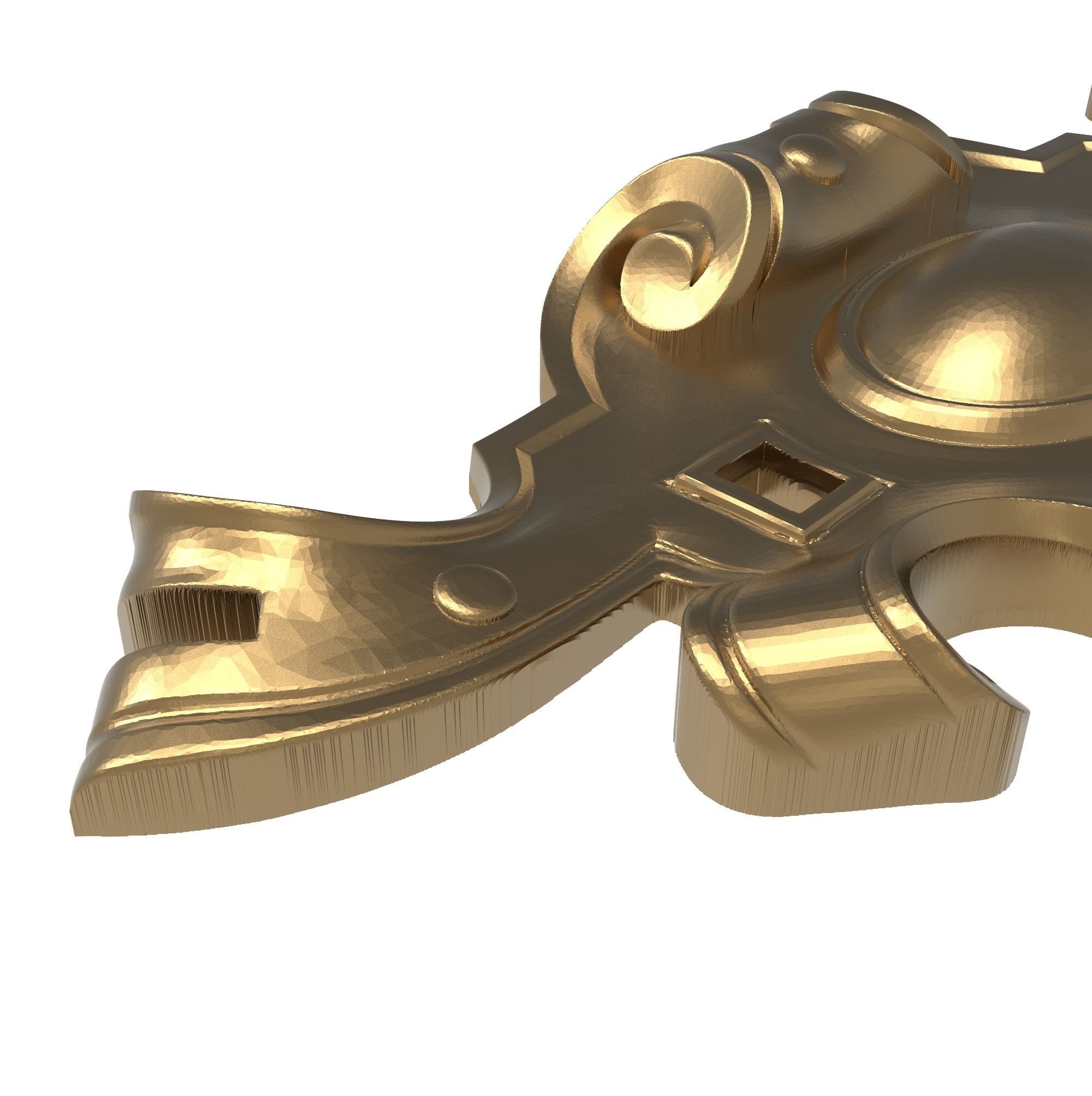 decorative pattern ready for 3D printing 3D model_2