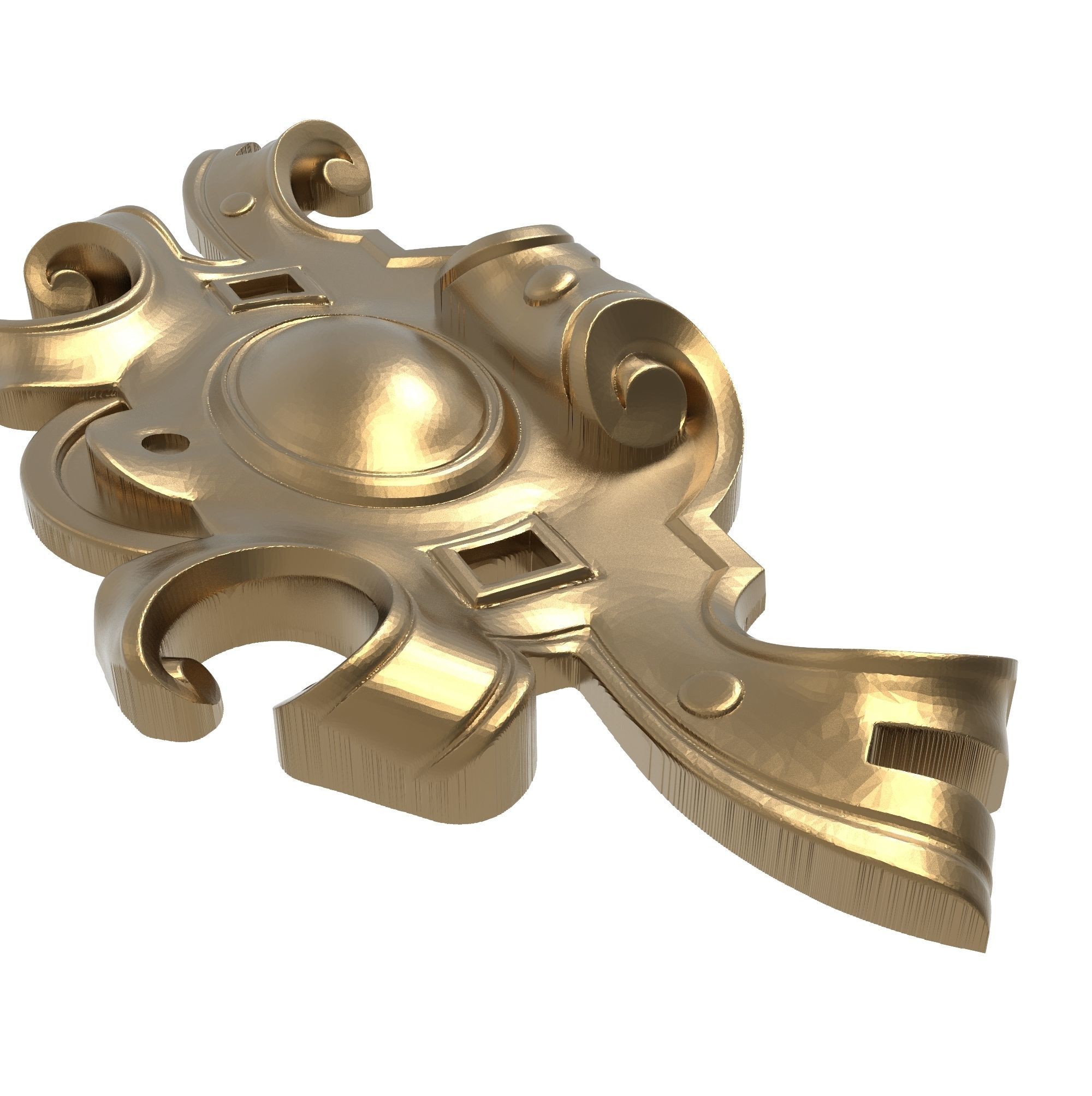 decorative pattern ready for 3D printing 3D model_4