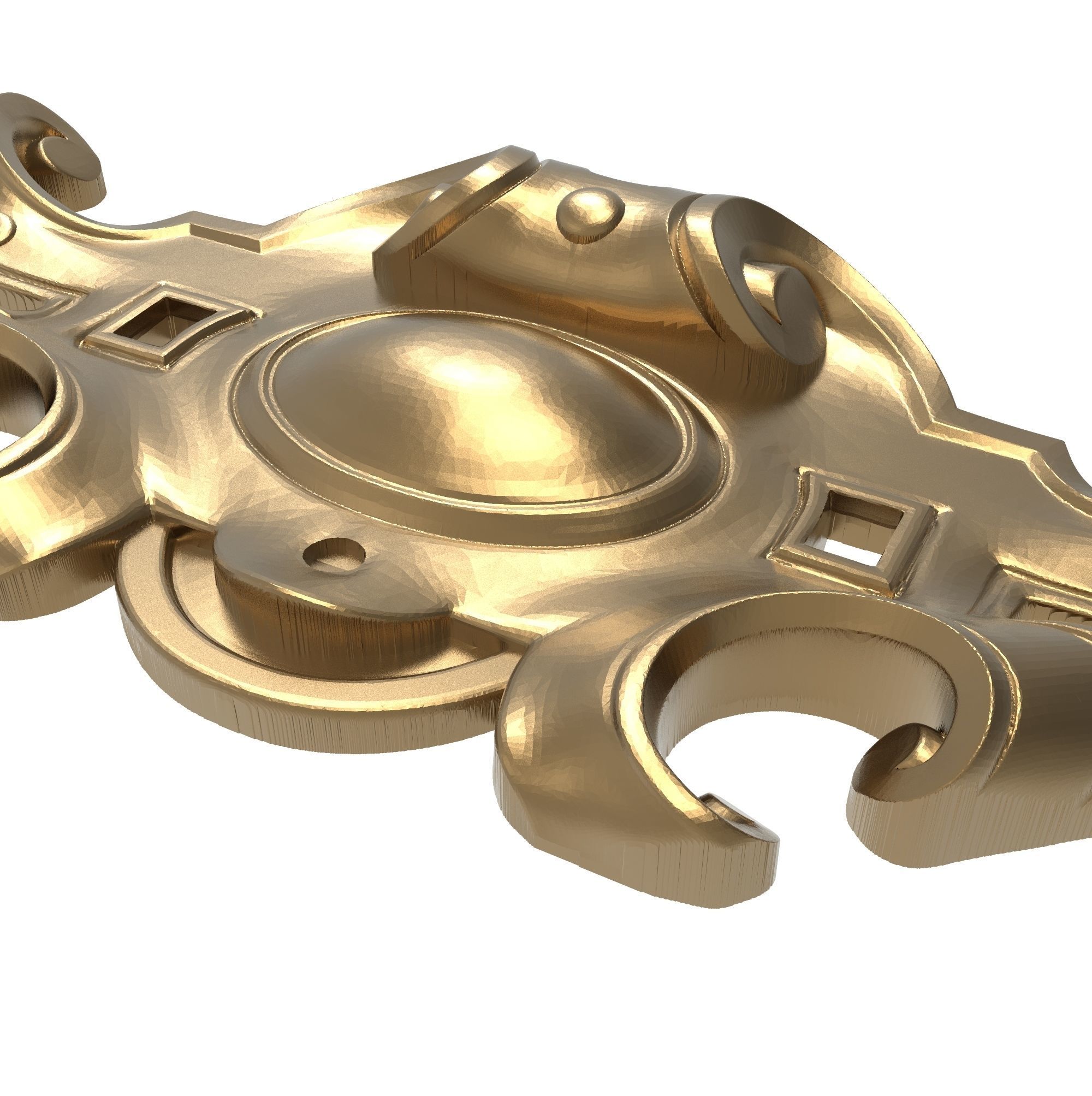 decorative pattern ready for 3D printing 3D model_3