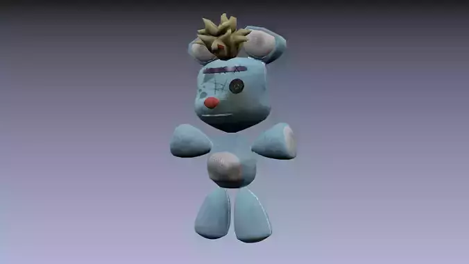 Teddy Bear Old Cartoon 3D model