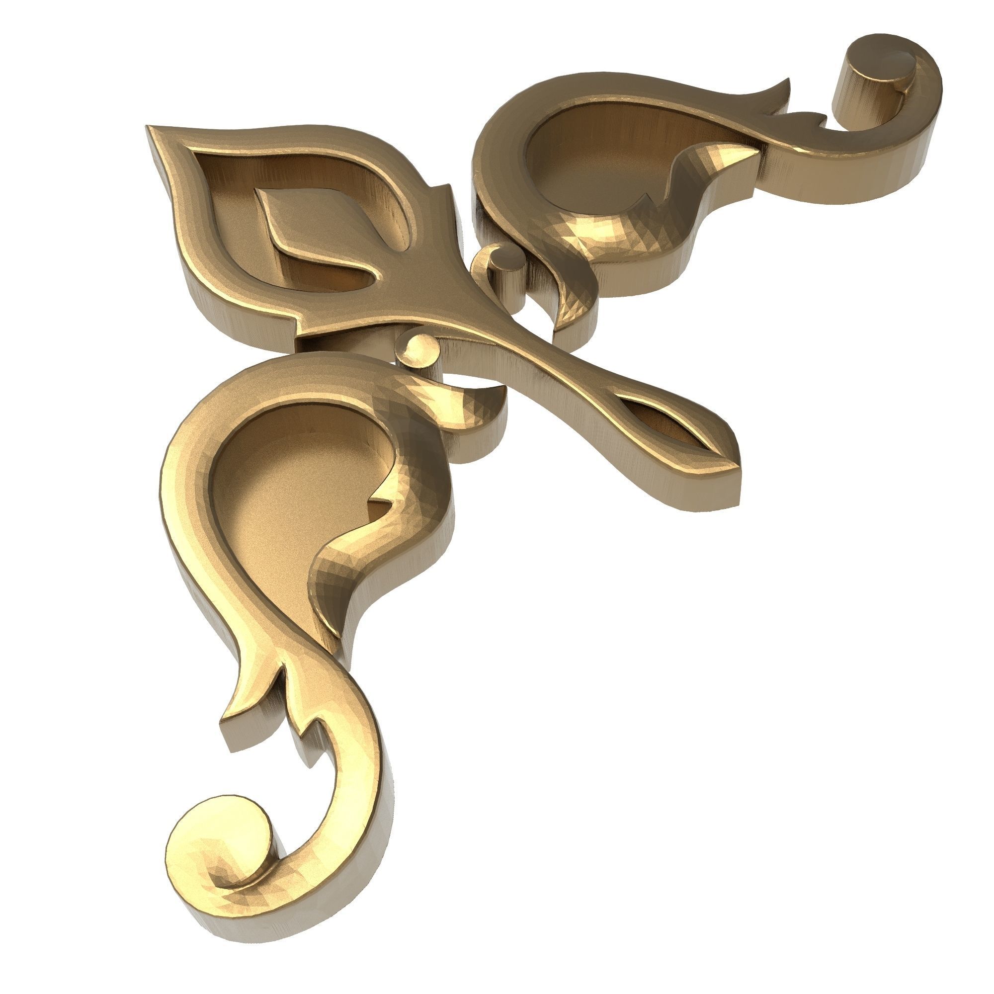 decorative pattern ready for 3D printing 3D model_5