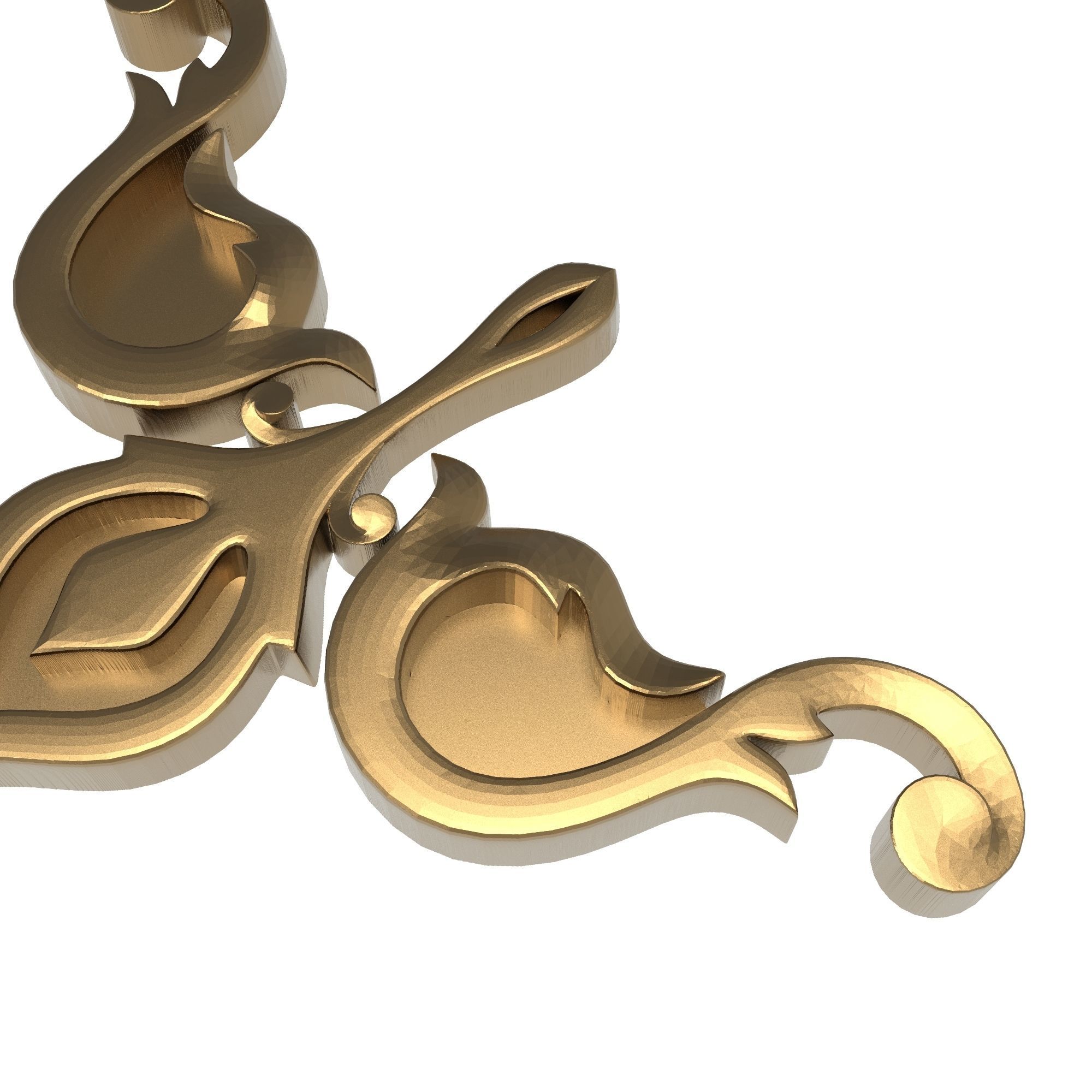 decorative pattern ready for 3D printing 3D model_4