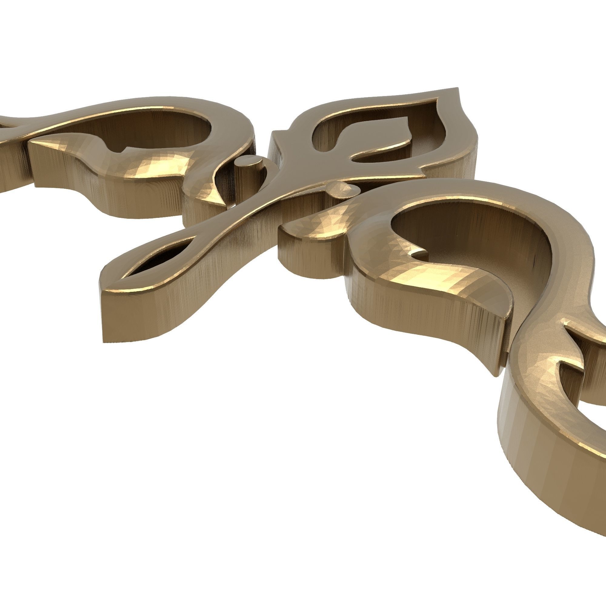 decorative pattern ready for 3D printing 3D model_2