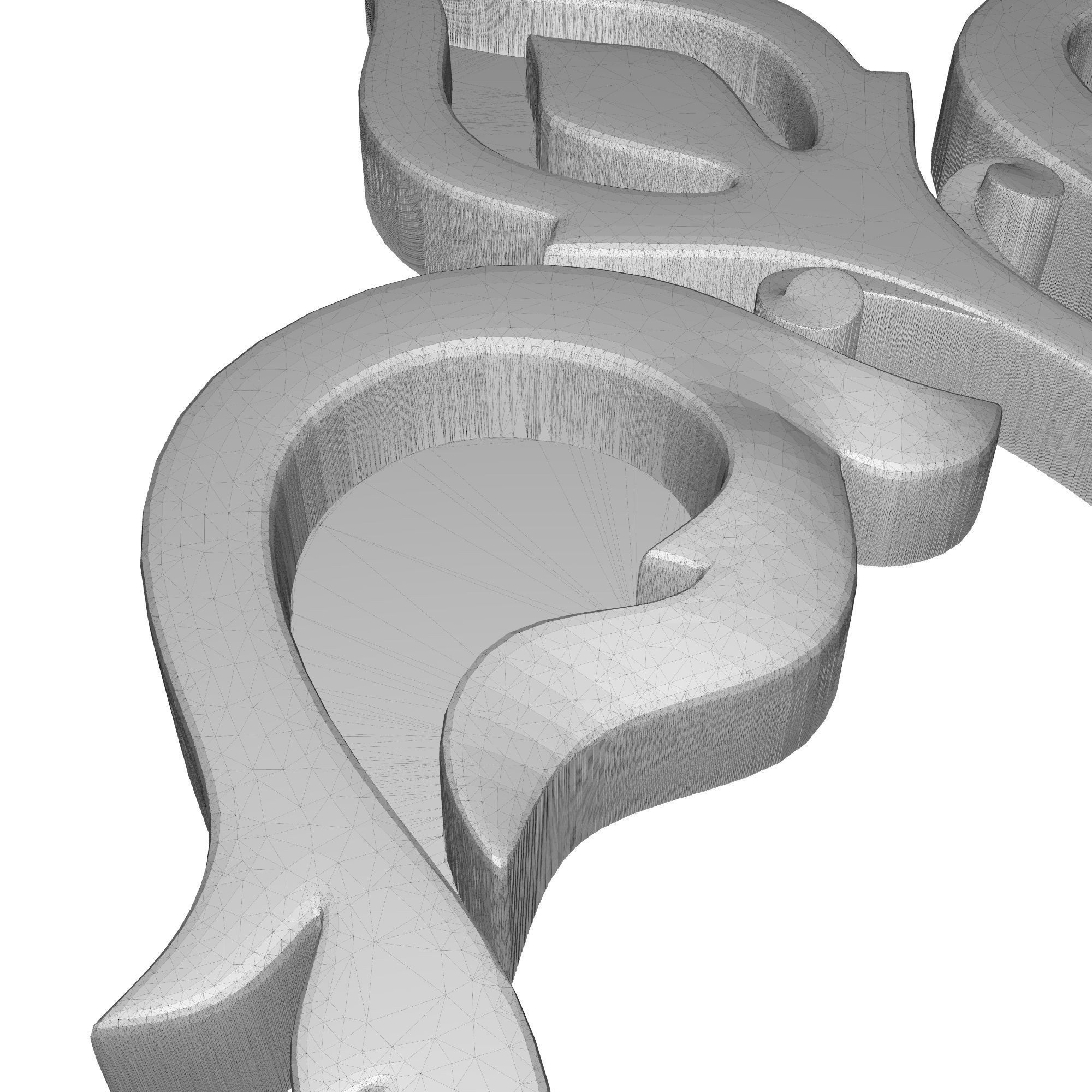 decorative pattern ready for 3D printing 3D model_6