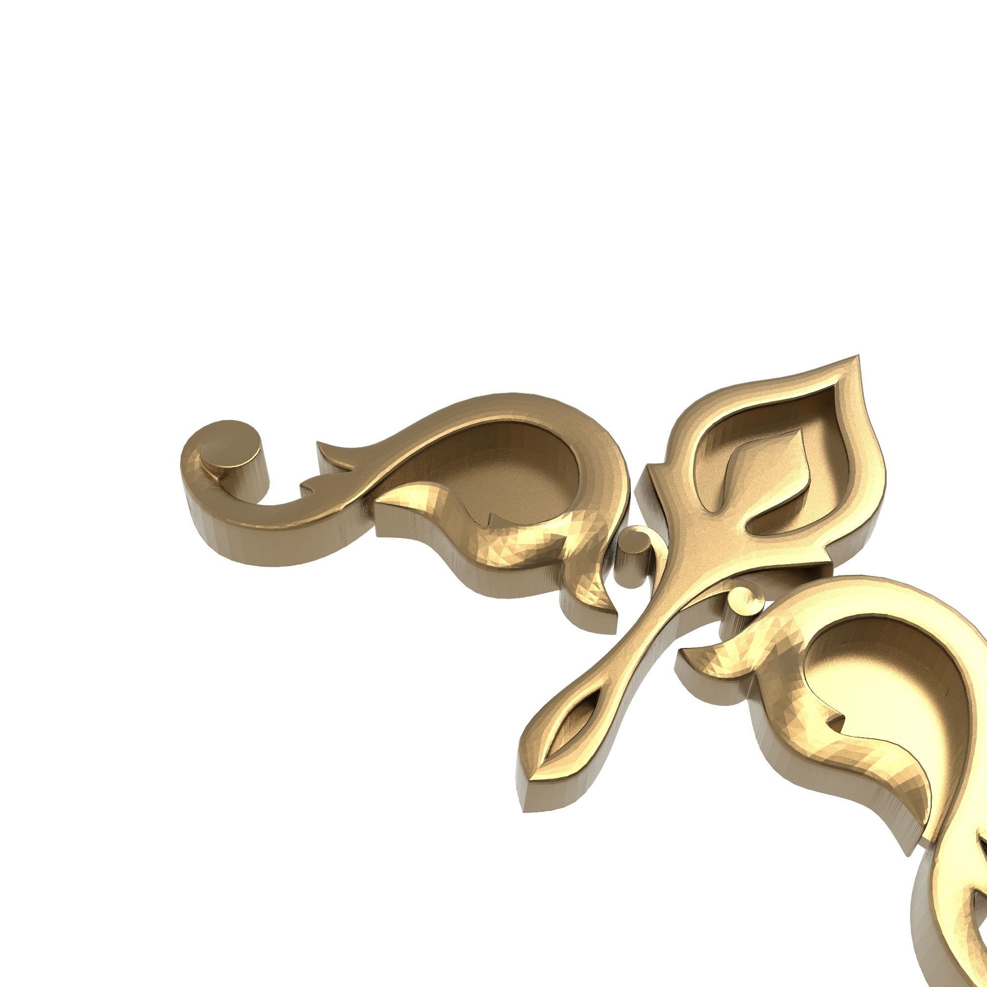 decorative pattern ready for 3D printing 3D model_1