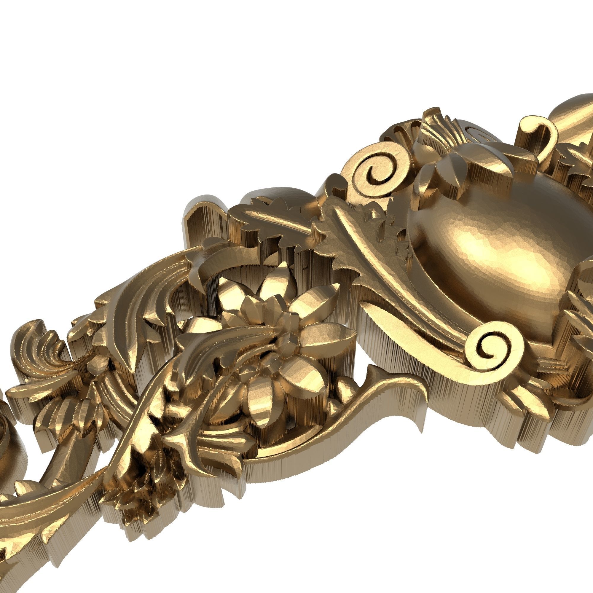 decorative pattern ready for 3D printing 3D model_2